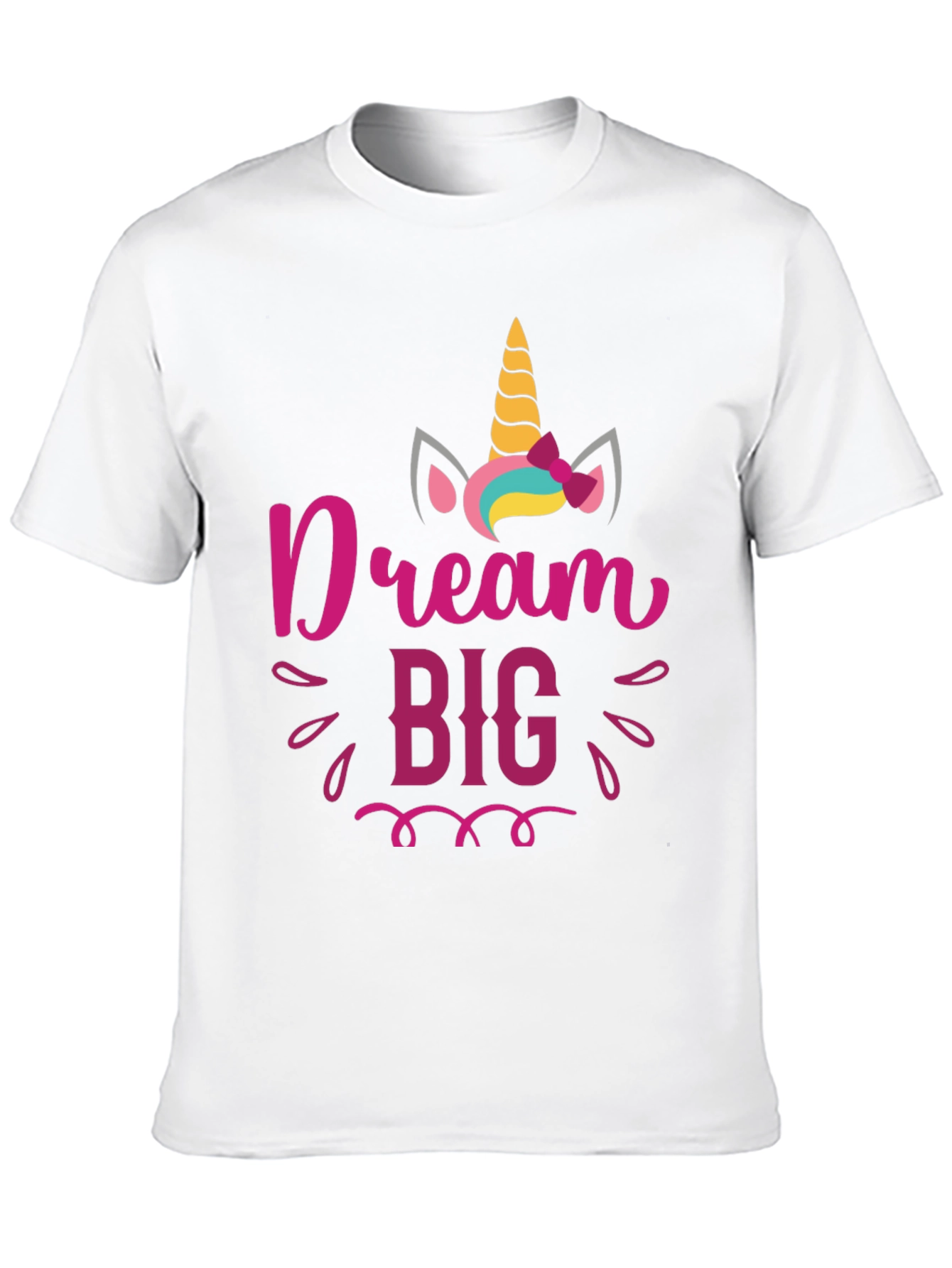 Black Dream Big Unicorn Graphic Tee view 10