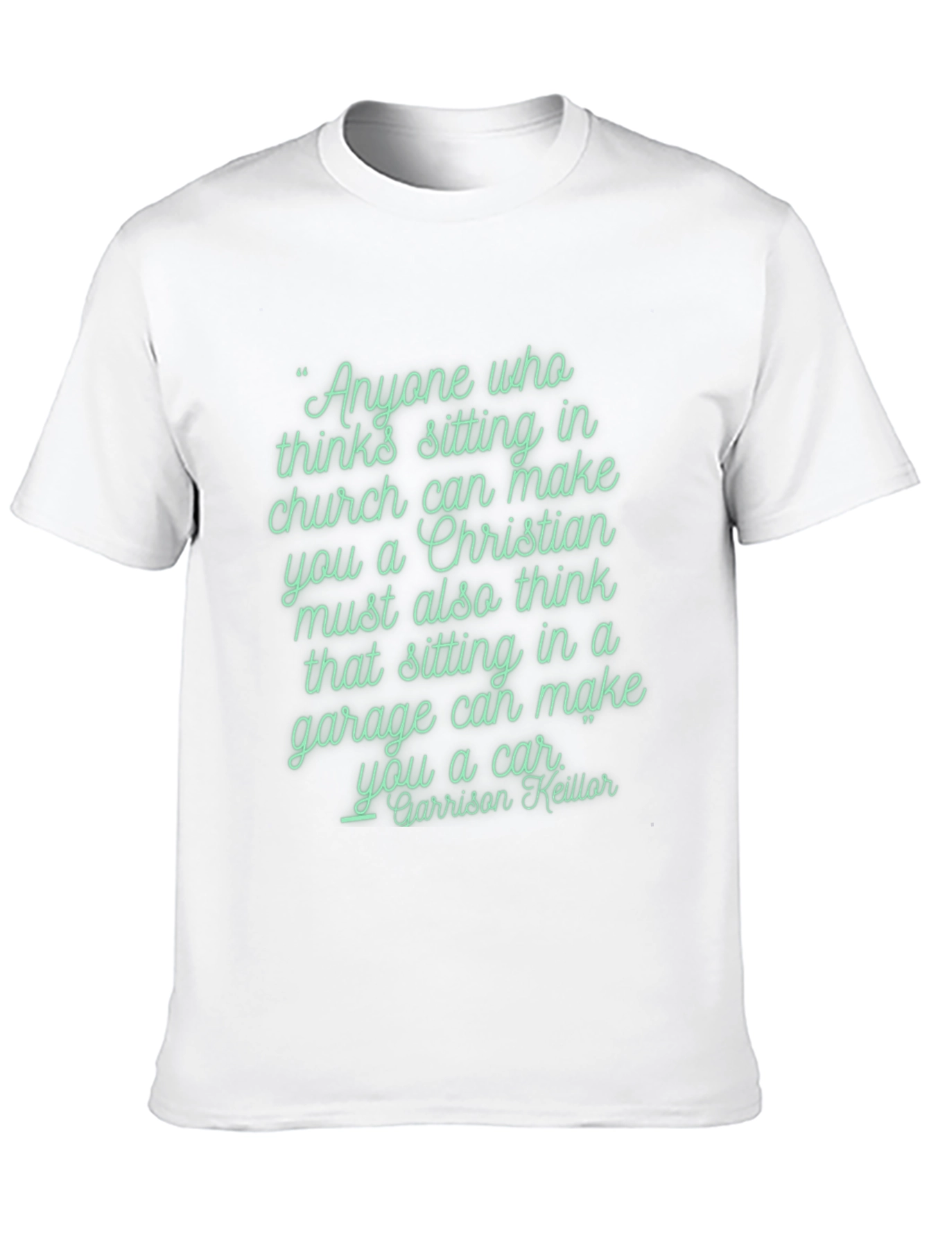 Black Christian vs Garage Car T-Shirt view 10