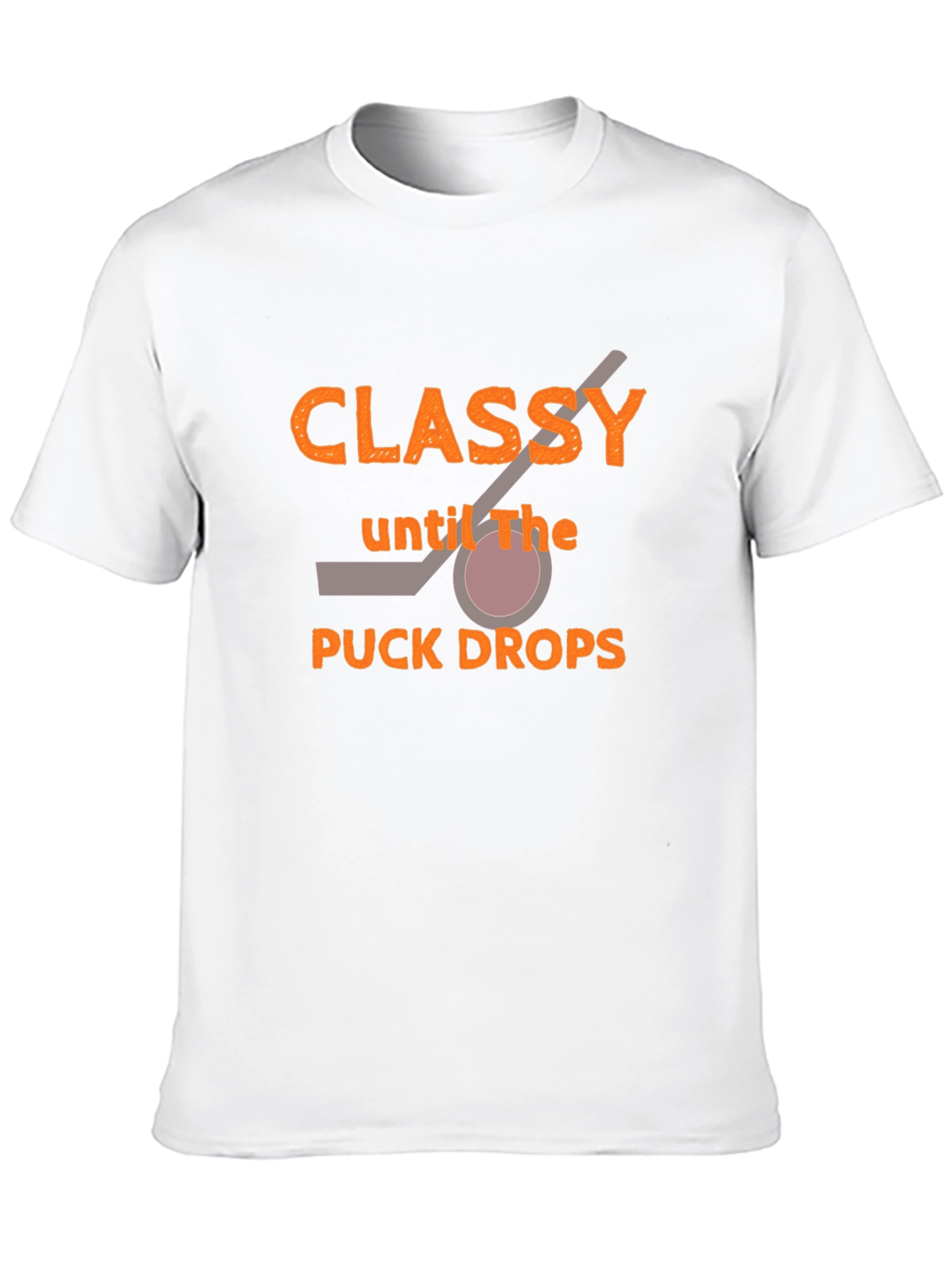 Black Classy Hockey T-Shirt - Game Day Apparel view 10