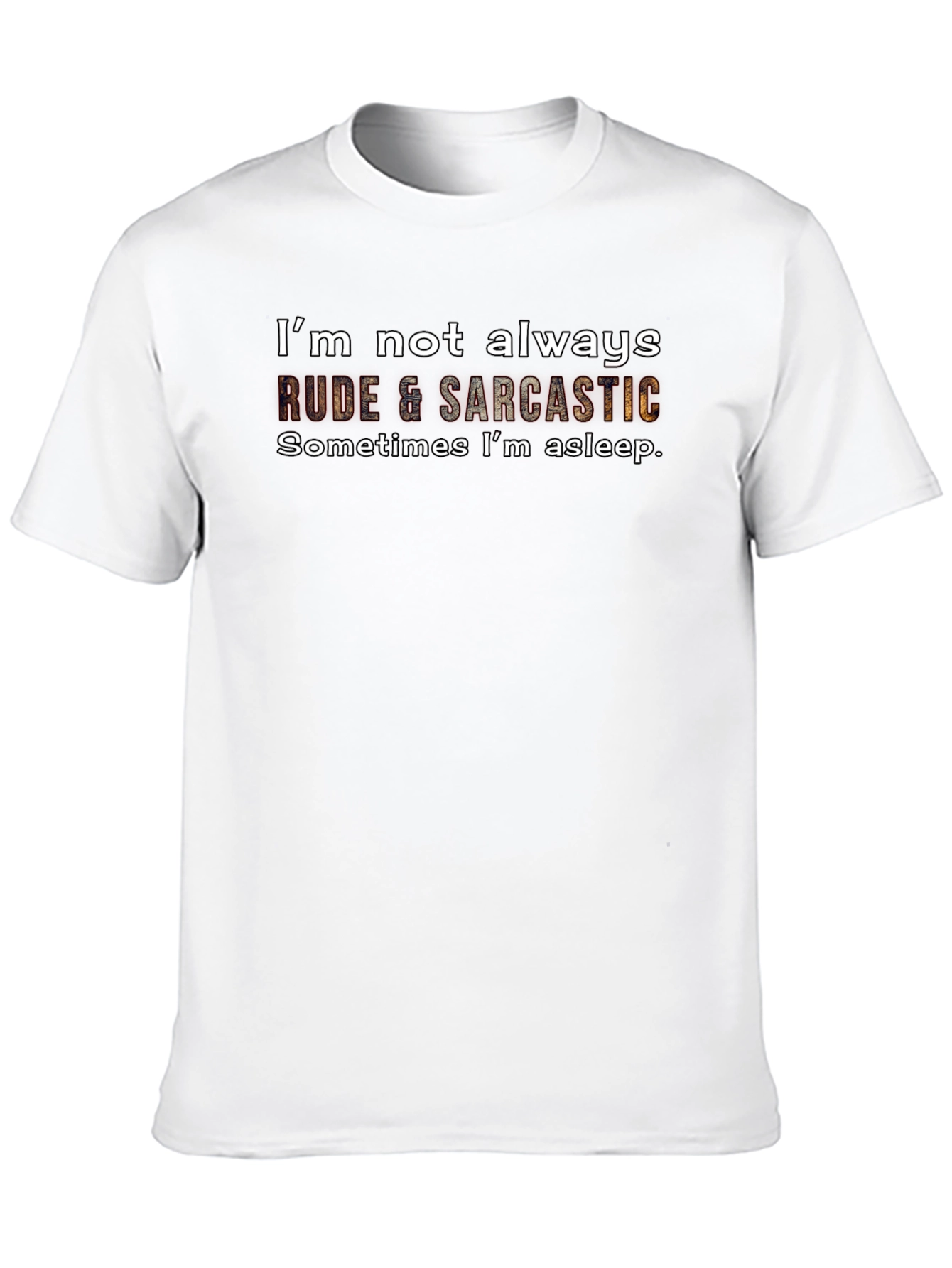 Black Funny Graphic T-Shirt - Rude & Sarcastic view 10