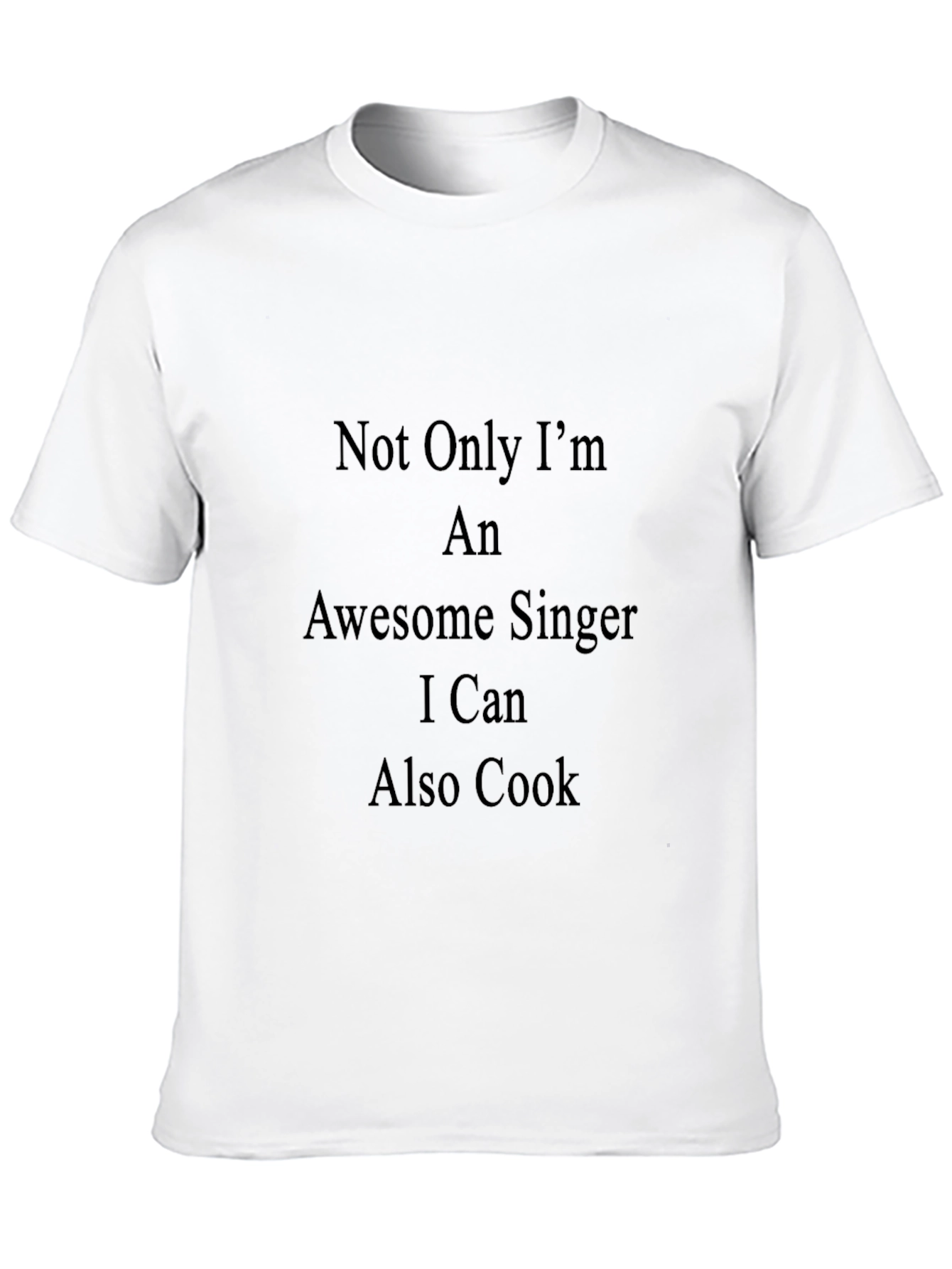 Black Awesome Singer & Cook T-Shirt view 10