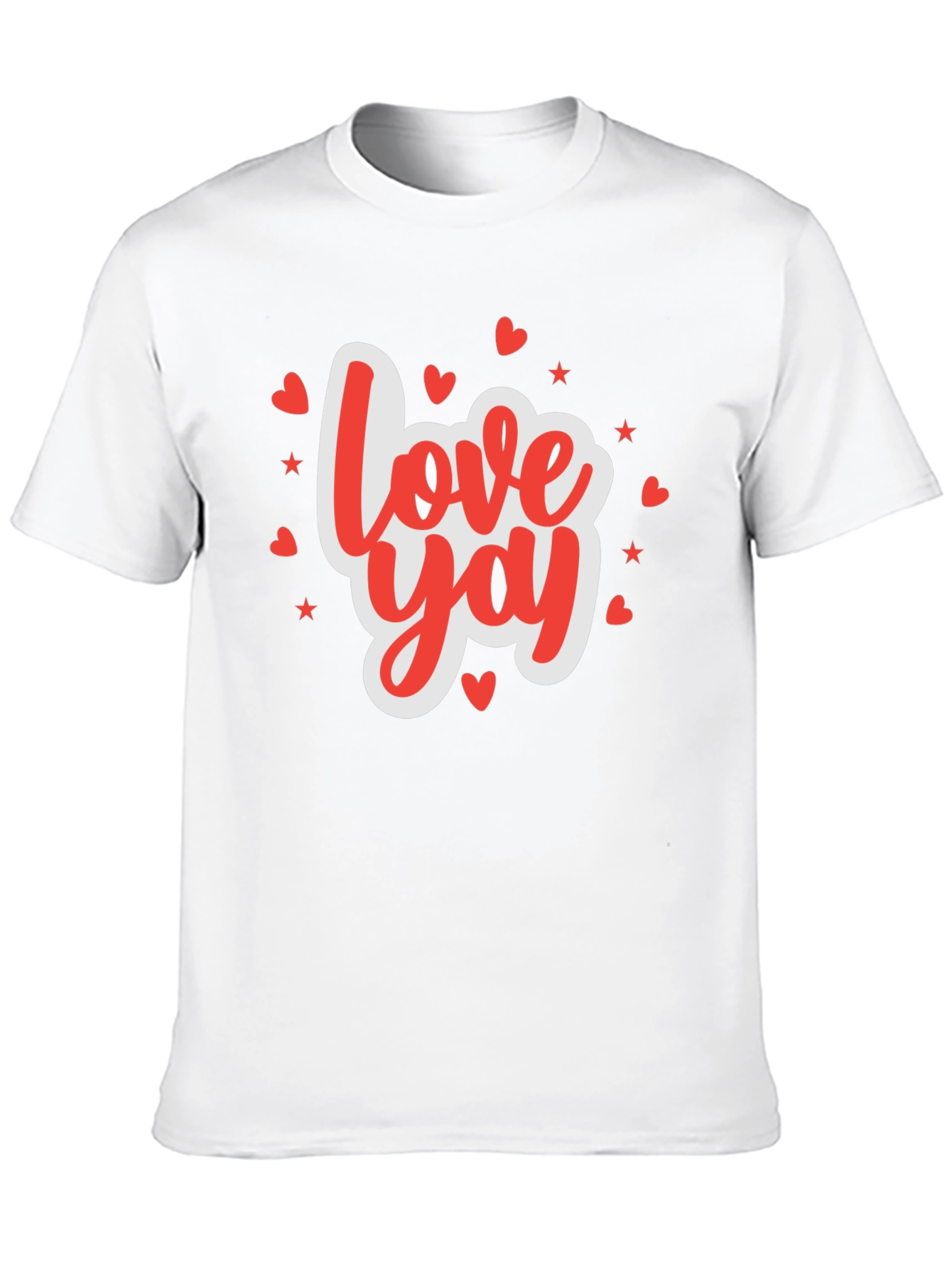 Black Love Yay Valentine's Day Graphic T-Shirt view 10
