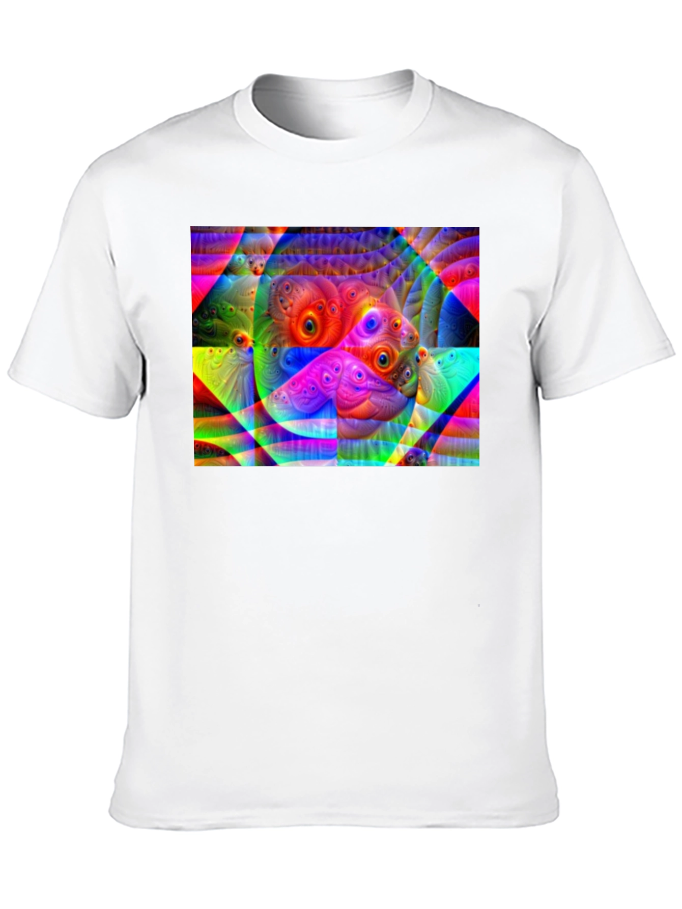 Black Eye-Catching Abstract Graphic Black T-Shirt view 10