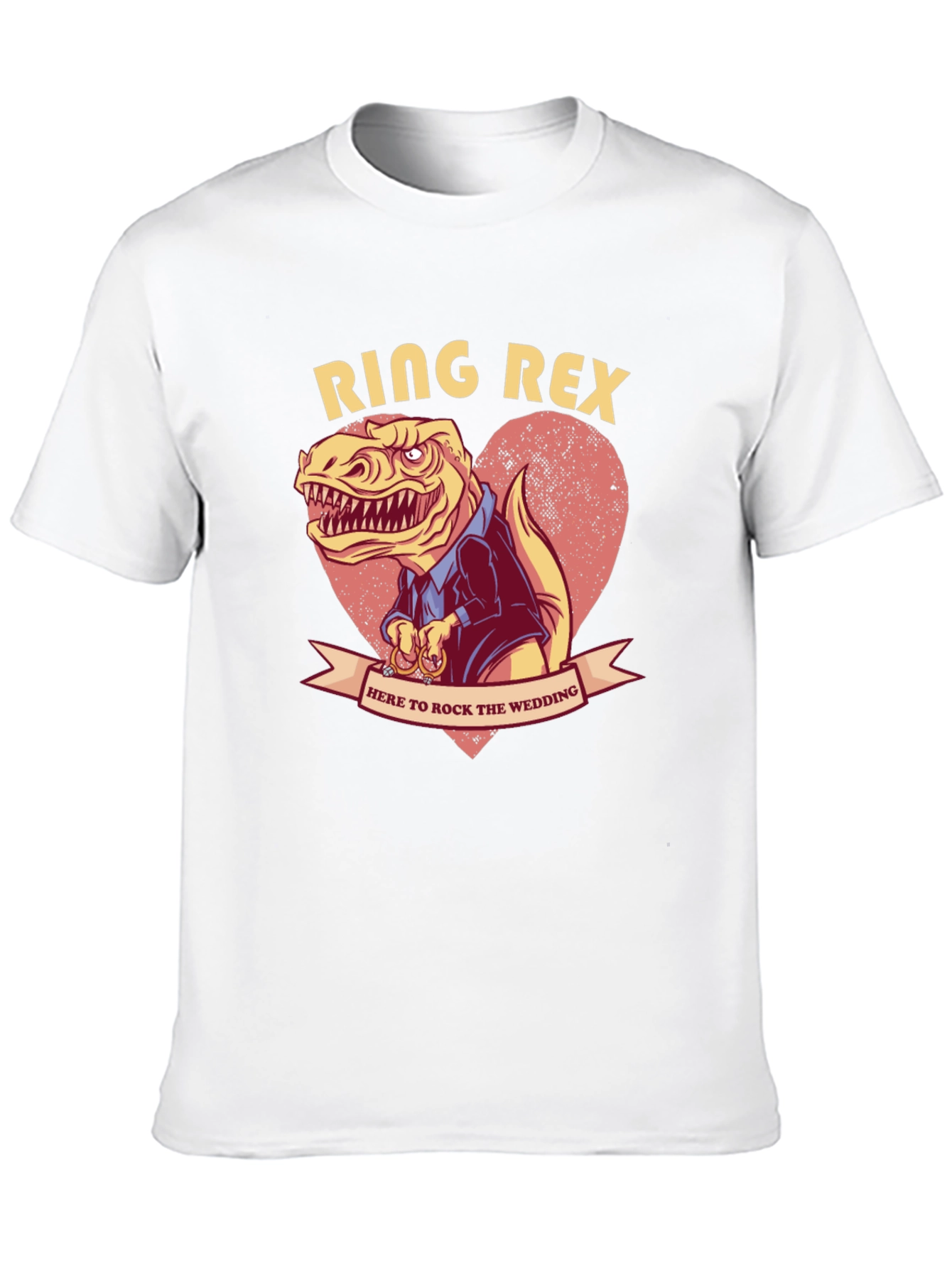 Black Ring Rex Wedding T-Shirt view 10