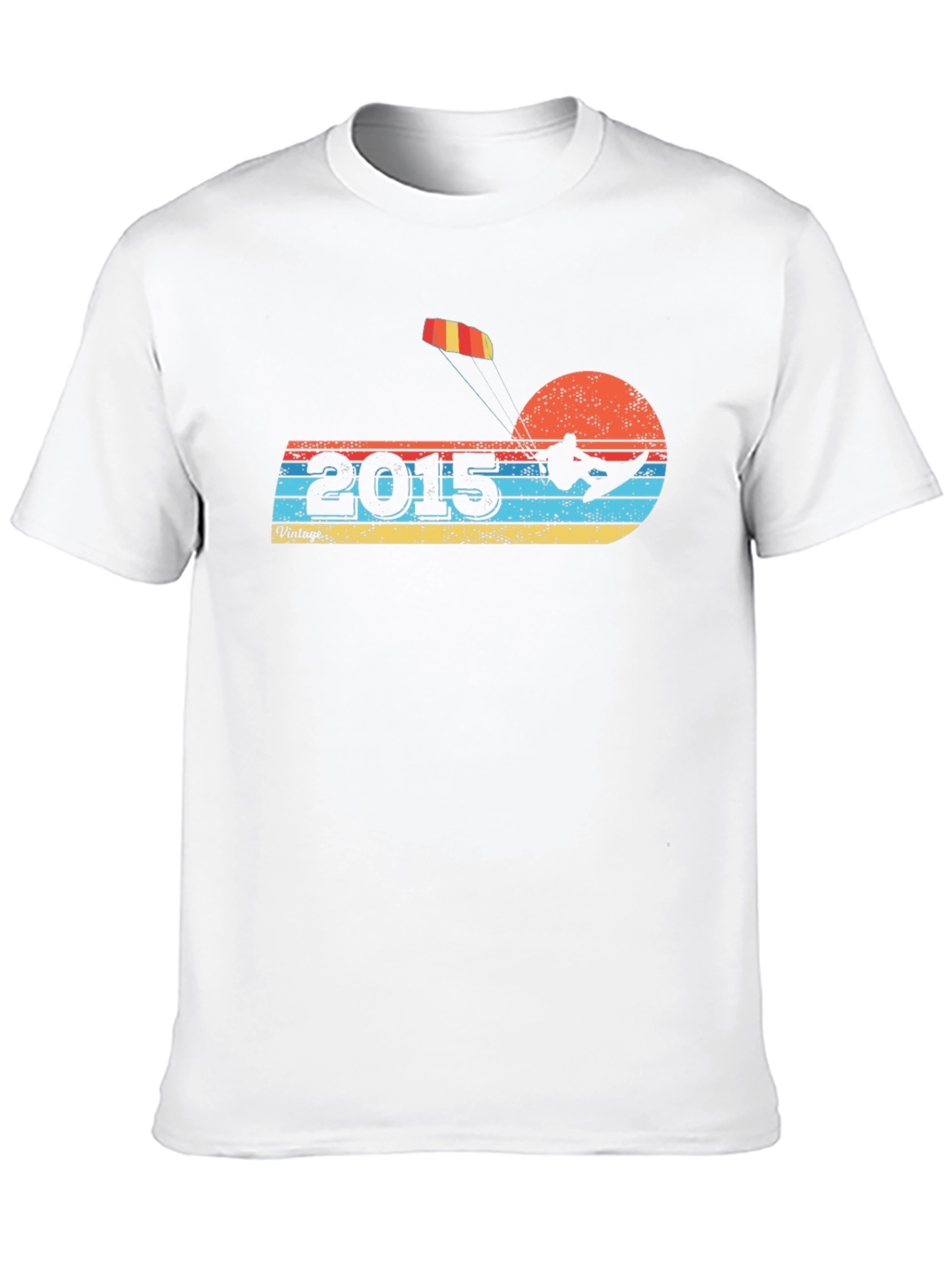 Black Vintage 2015 Kitesurfing T-Shirt view 10