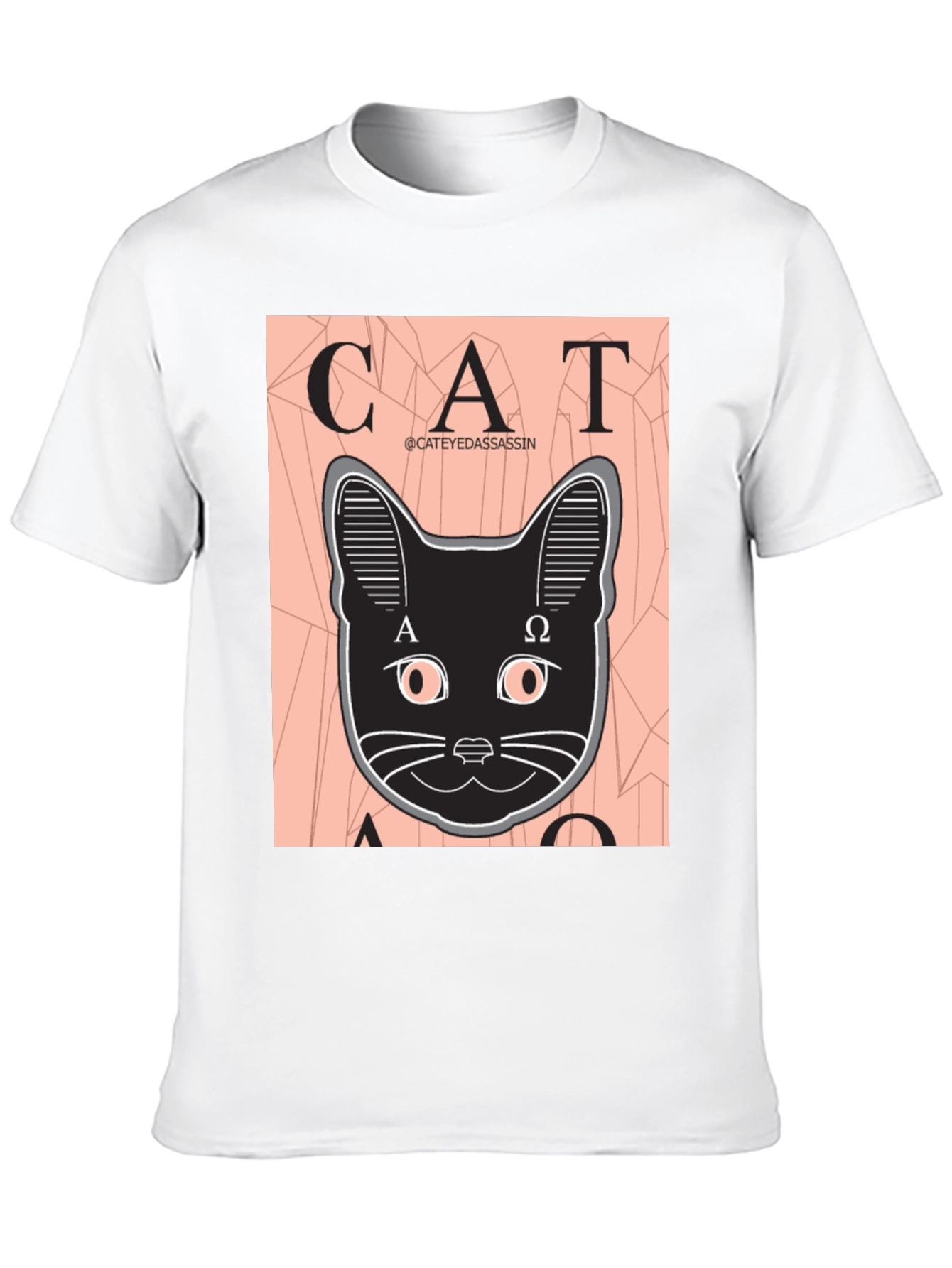 Black Cat Assassin Graphic Tee - Black T-Shirt view 10