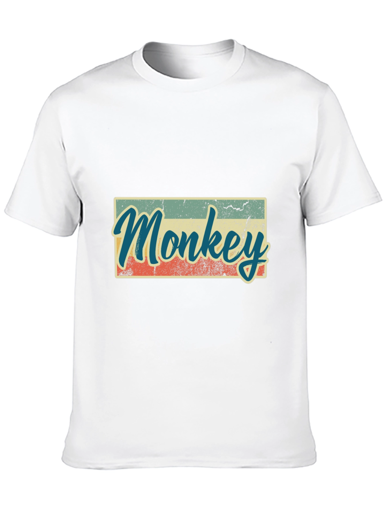Black Retro Monkey Graphic T-Shirt - Casual Tee view 10