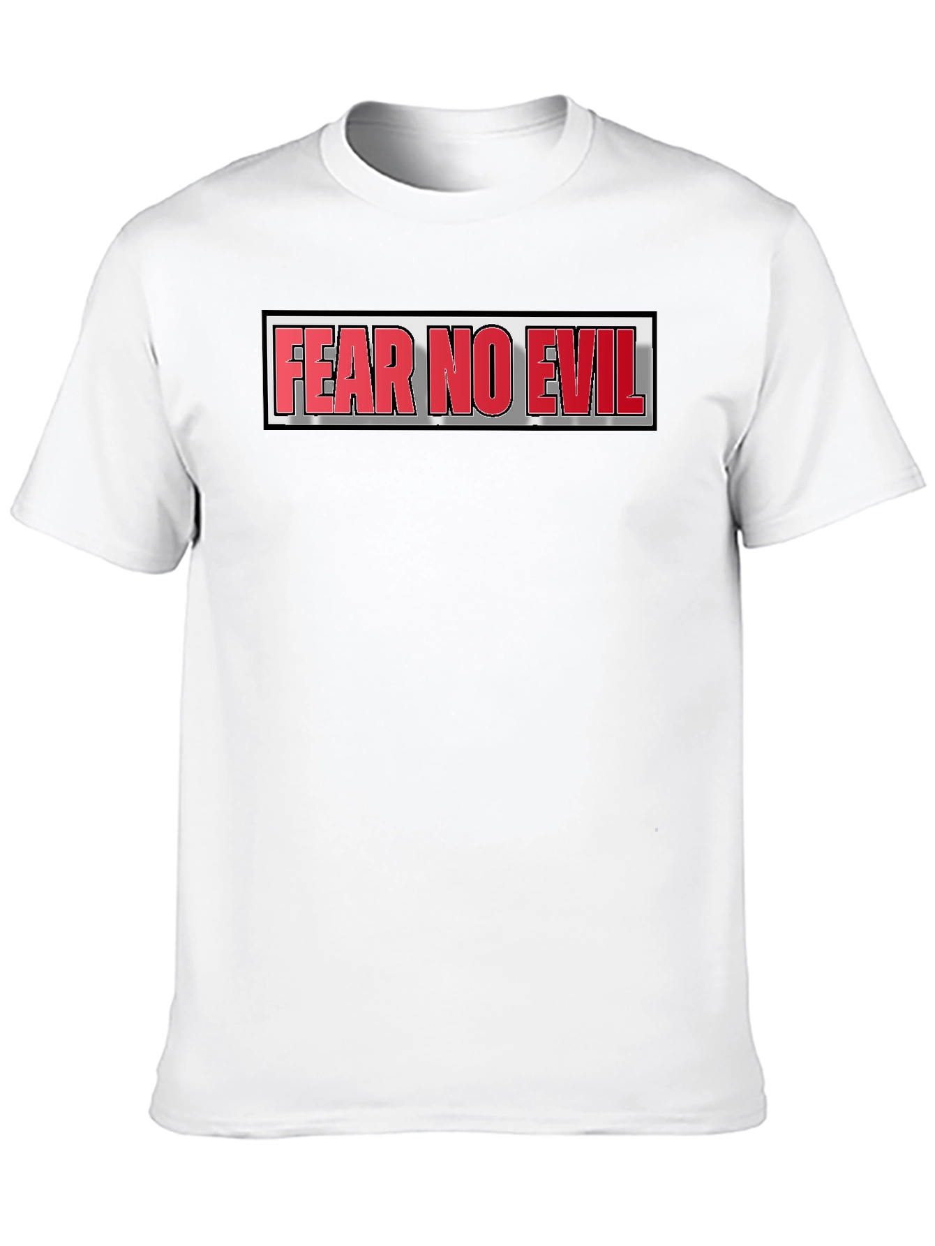Black Fear No Evil Graphic T-Shirt - Bold Statement Tee view 10