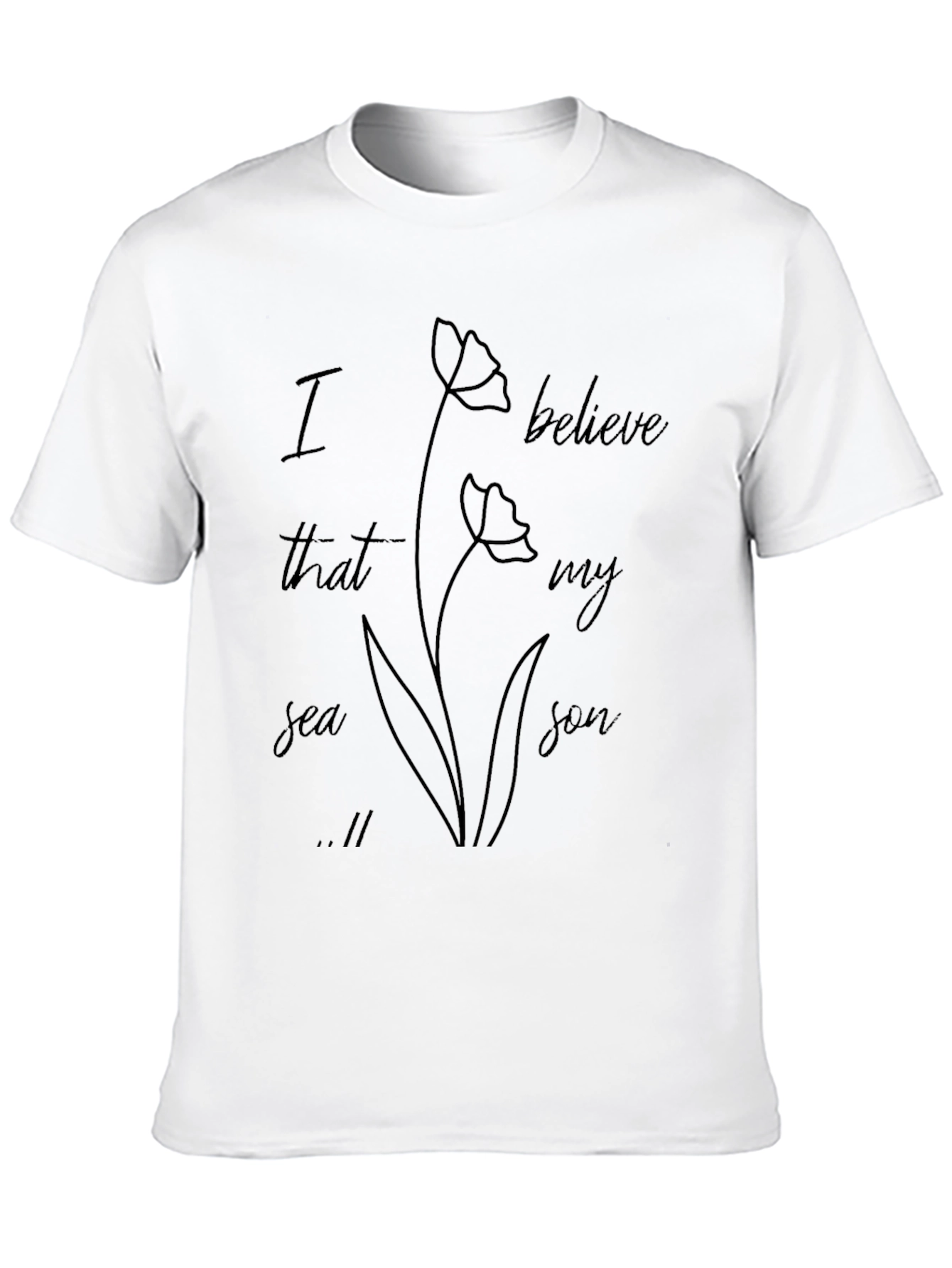 Black I Believe That My Sea Son T-Shirt view 10