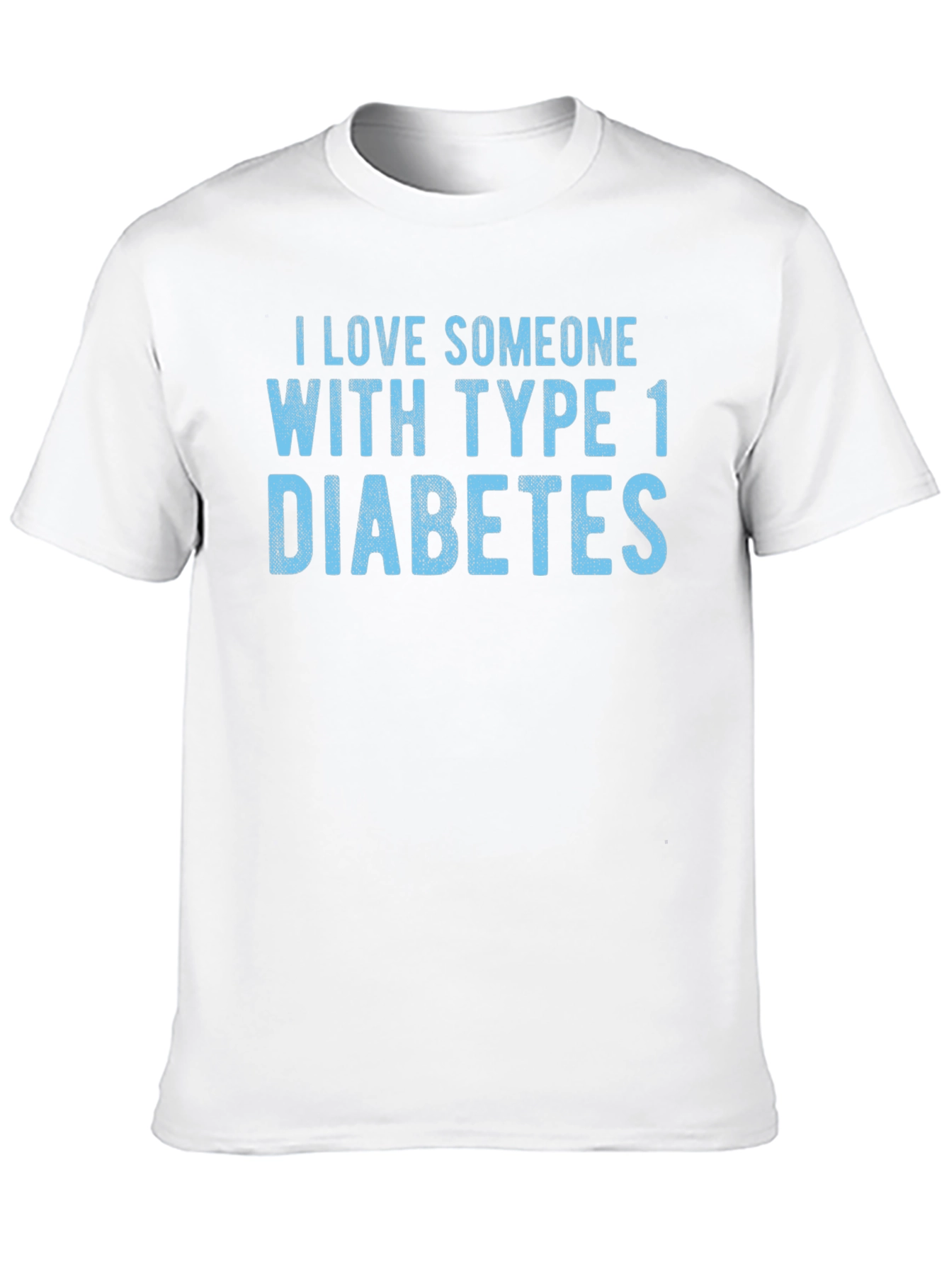 Black I Love Someone With Type 1 Diabetes T-Shirt view 10