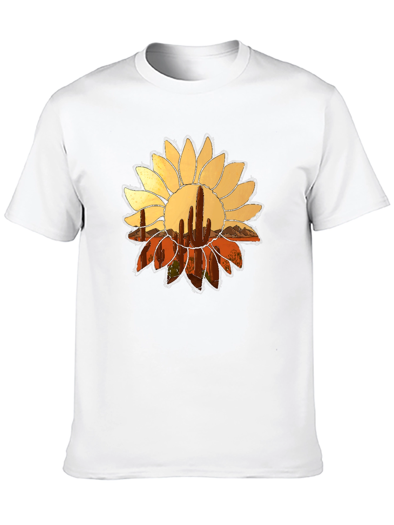 Cactus Flower Graphic Tee - Desert Bloom - 10