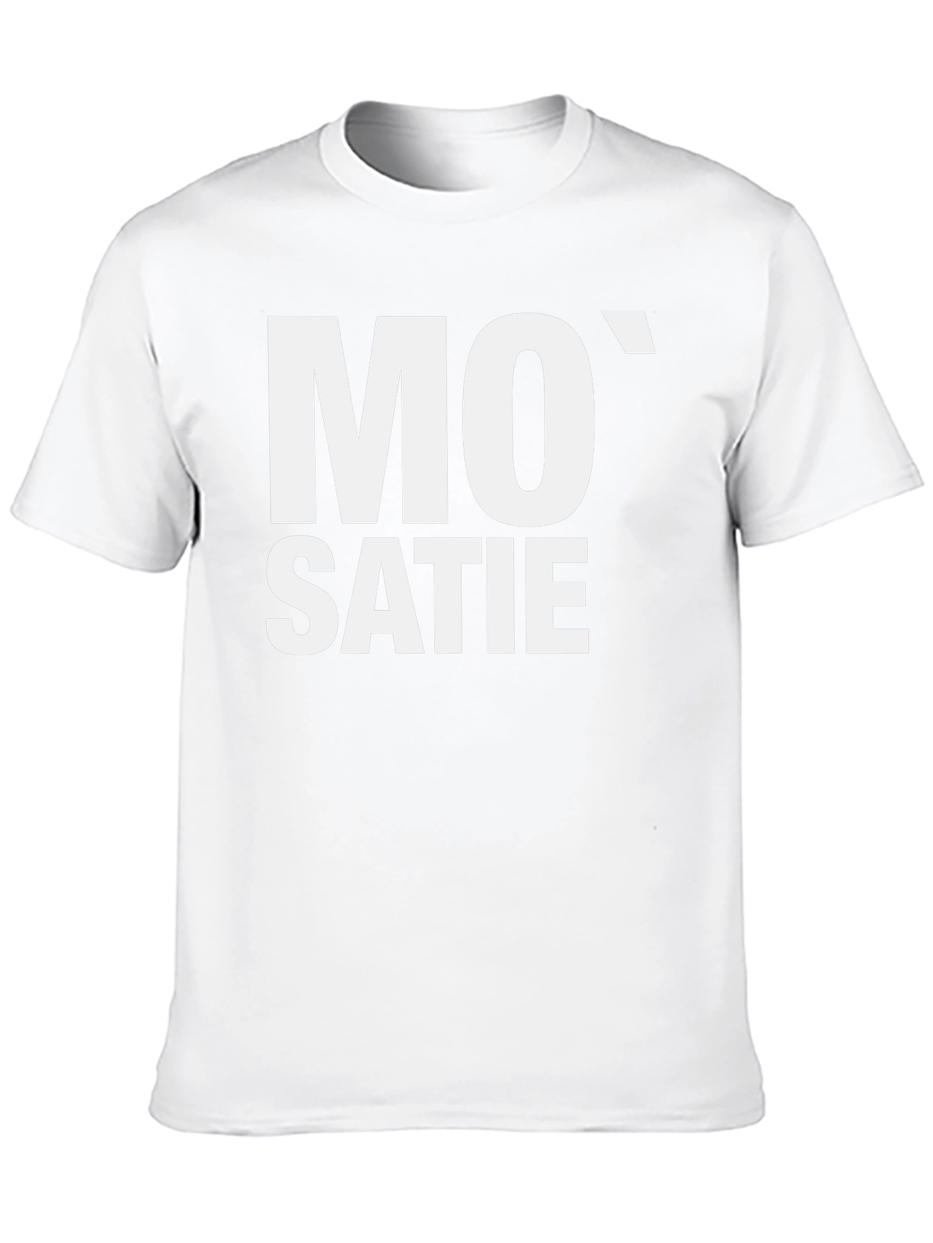 Black Mo' Satie Black T-Shirt - Music Inspired Design view 10