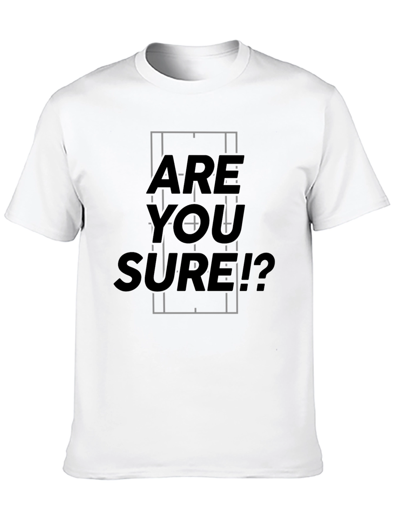 Black Are You Sure? Graphic Tee - Black Casual T-Shirt view 10