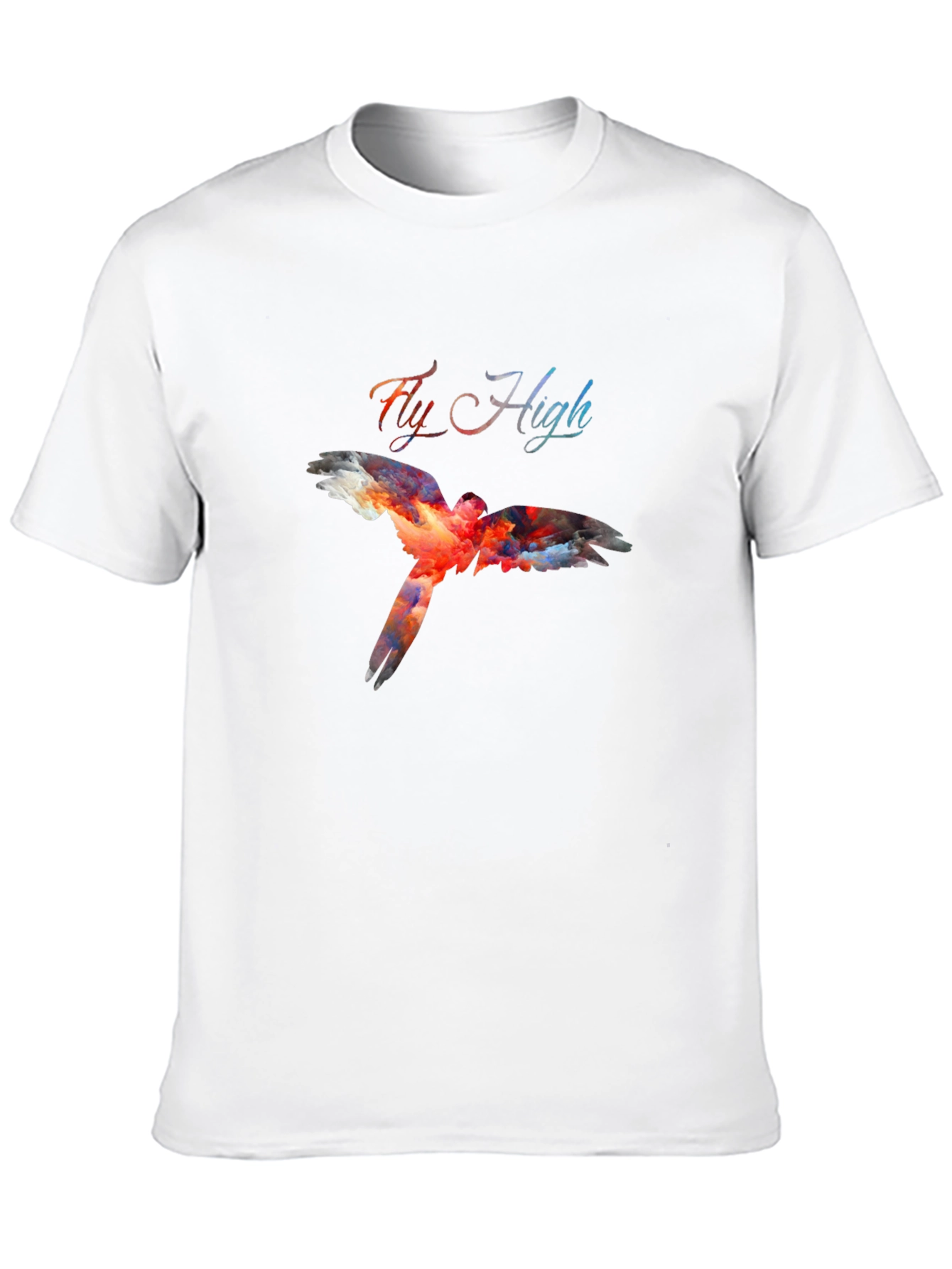 Black Fly High Graphic Tee - Black Bird Design view 10