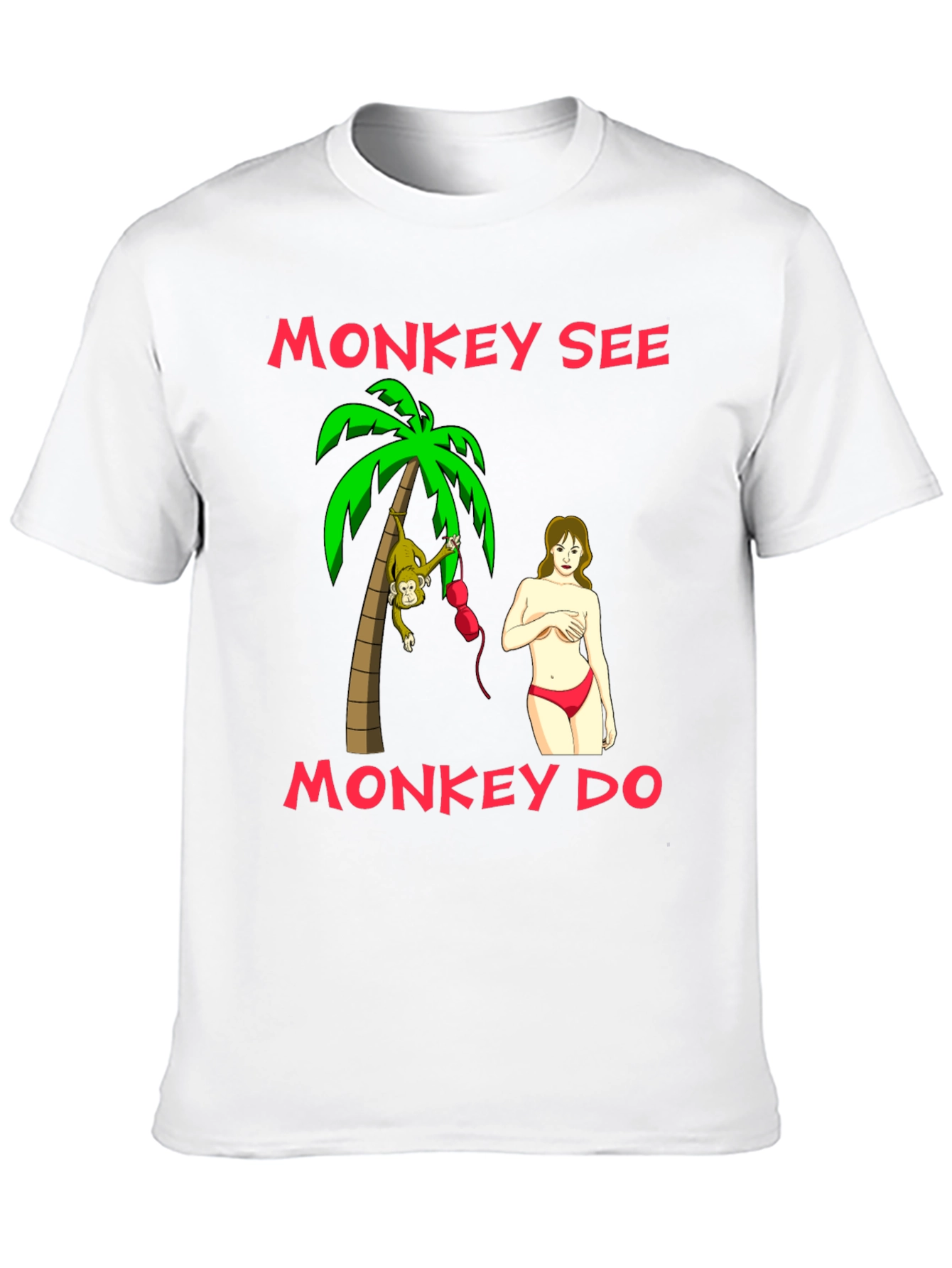 Black Monkey See Monkey Do Graphic T-Shirt view 10
