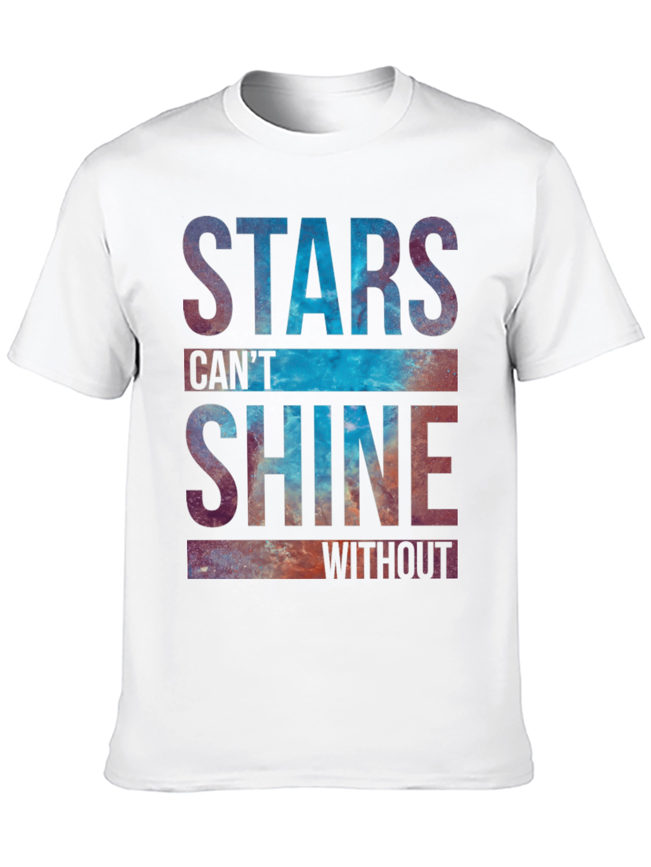 Black Stars Can't Shine Graphic Tee view 10