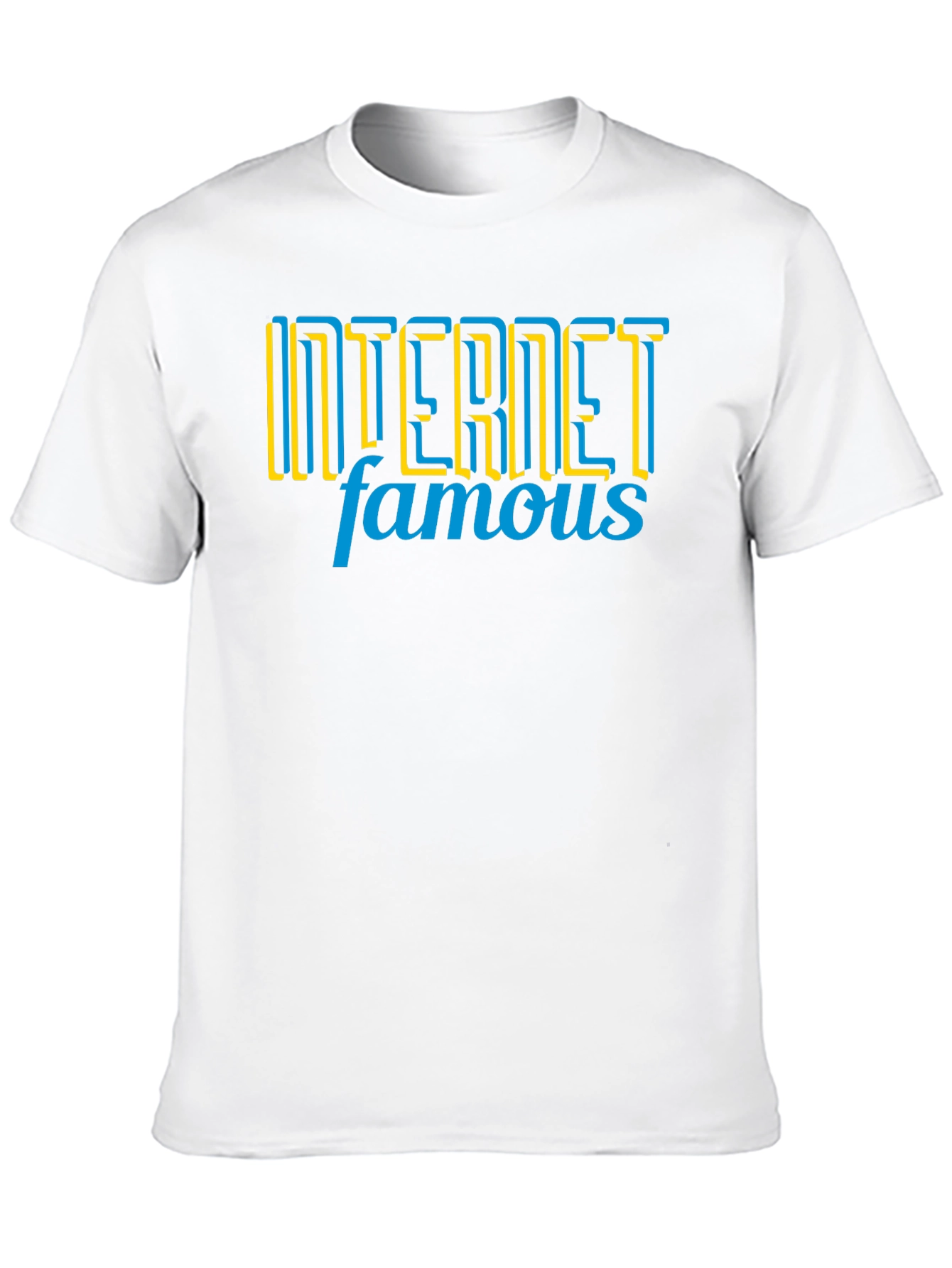 Black Internet Famous Graphic Tee - Black Crew Neck T-Shirt view 10