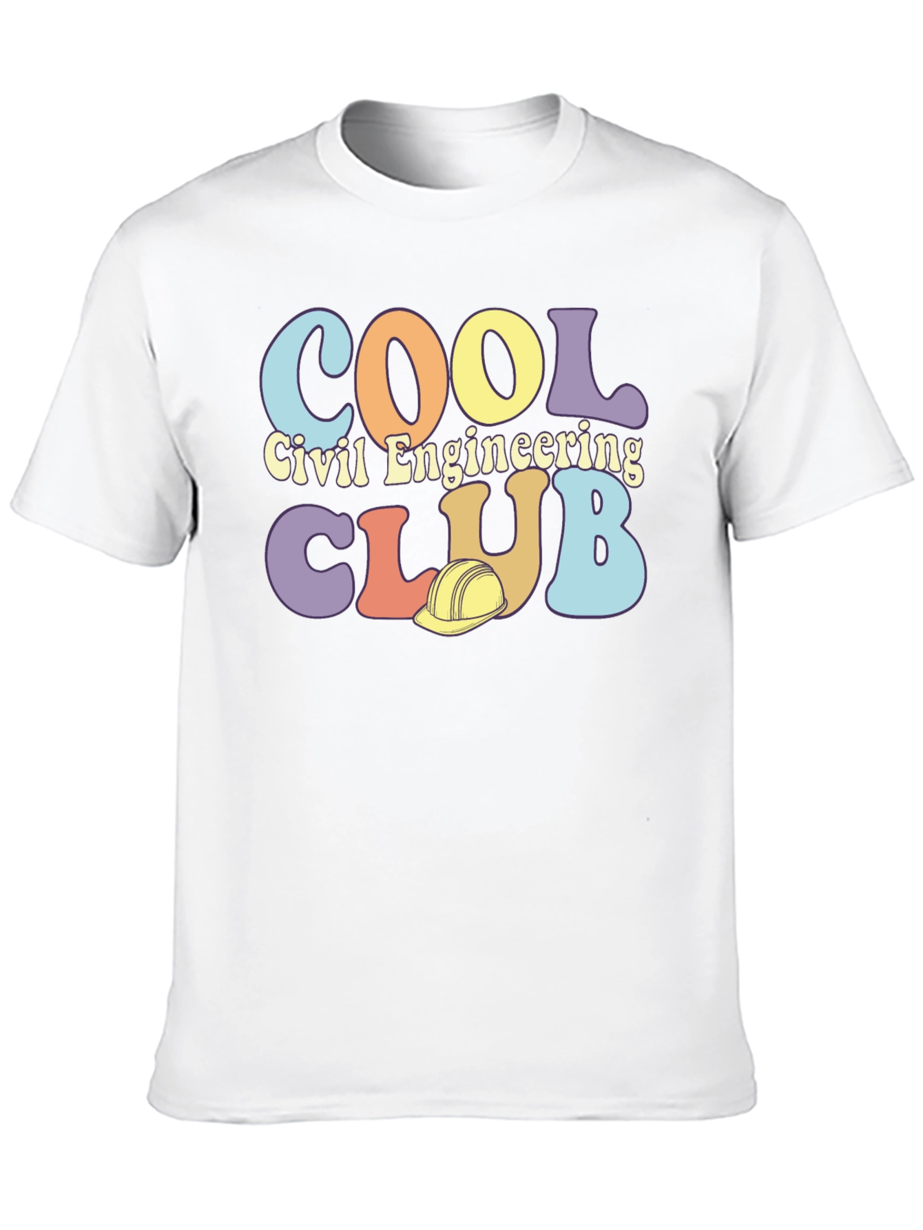 Black Cool Civil Engineering Club T-Shirt view 10