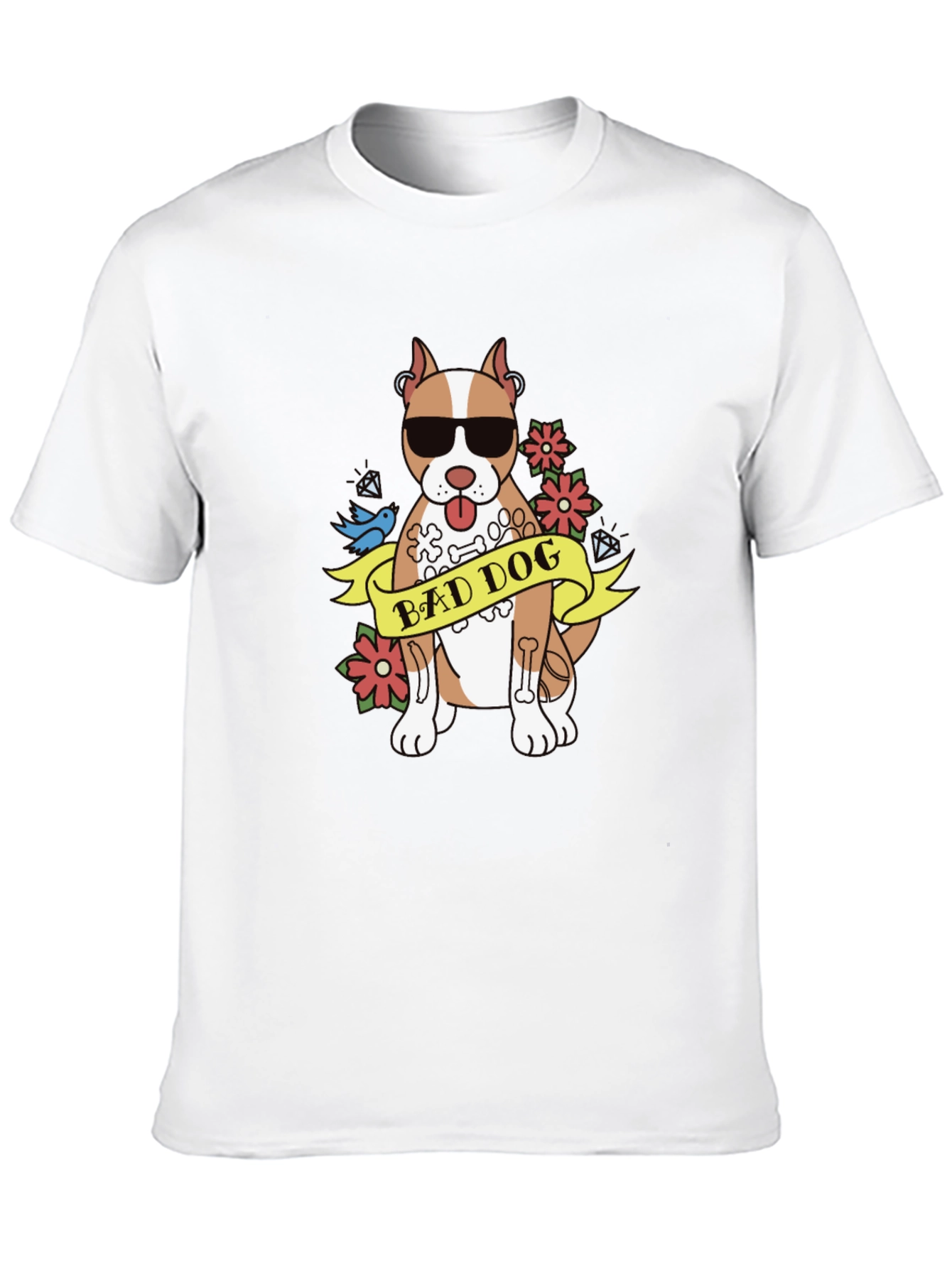 Black Bad Dog Graphic T-Shirt view 10