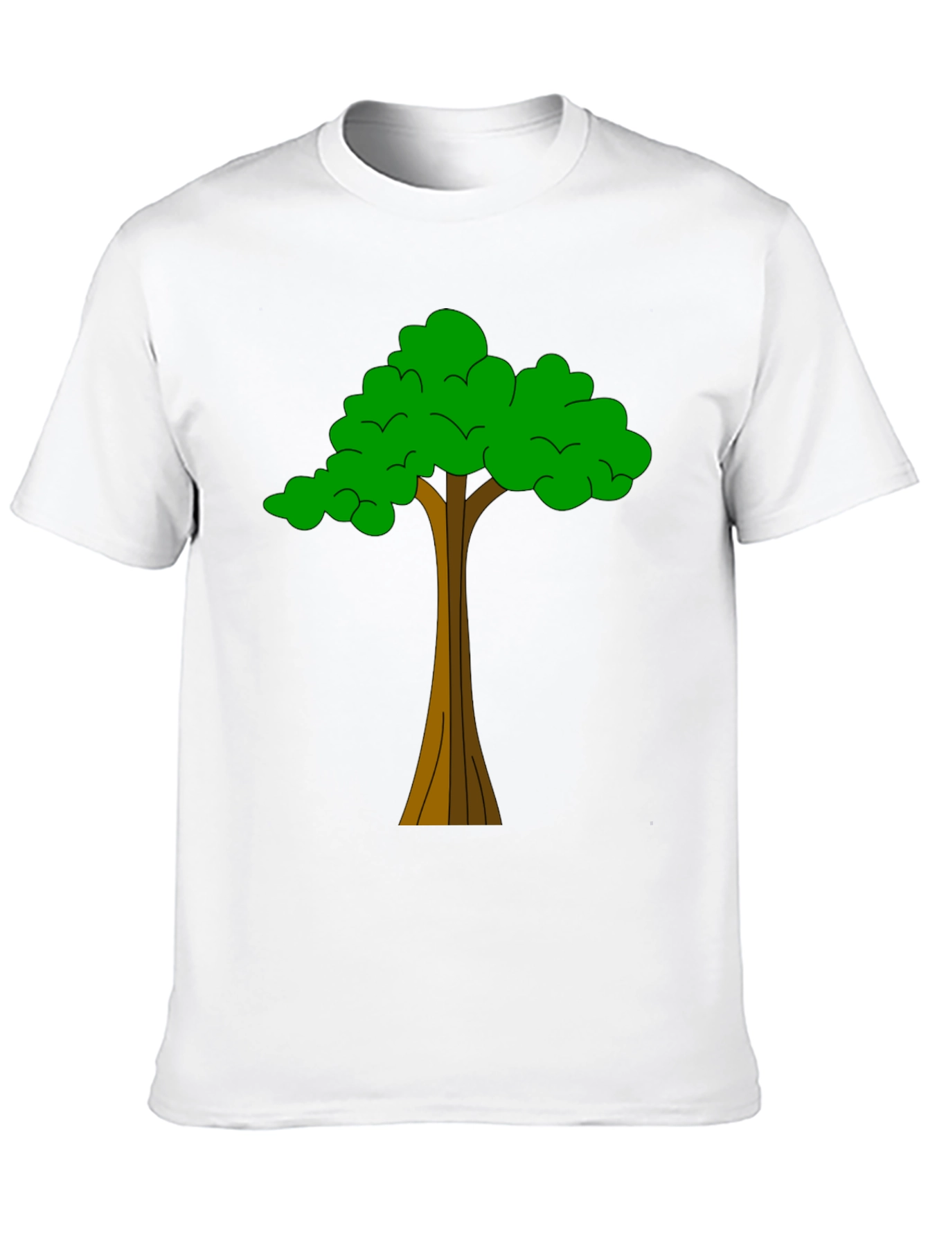 Black Tree Graphic Tee - Nature Inspired Casual Wear view 10