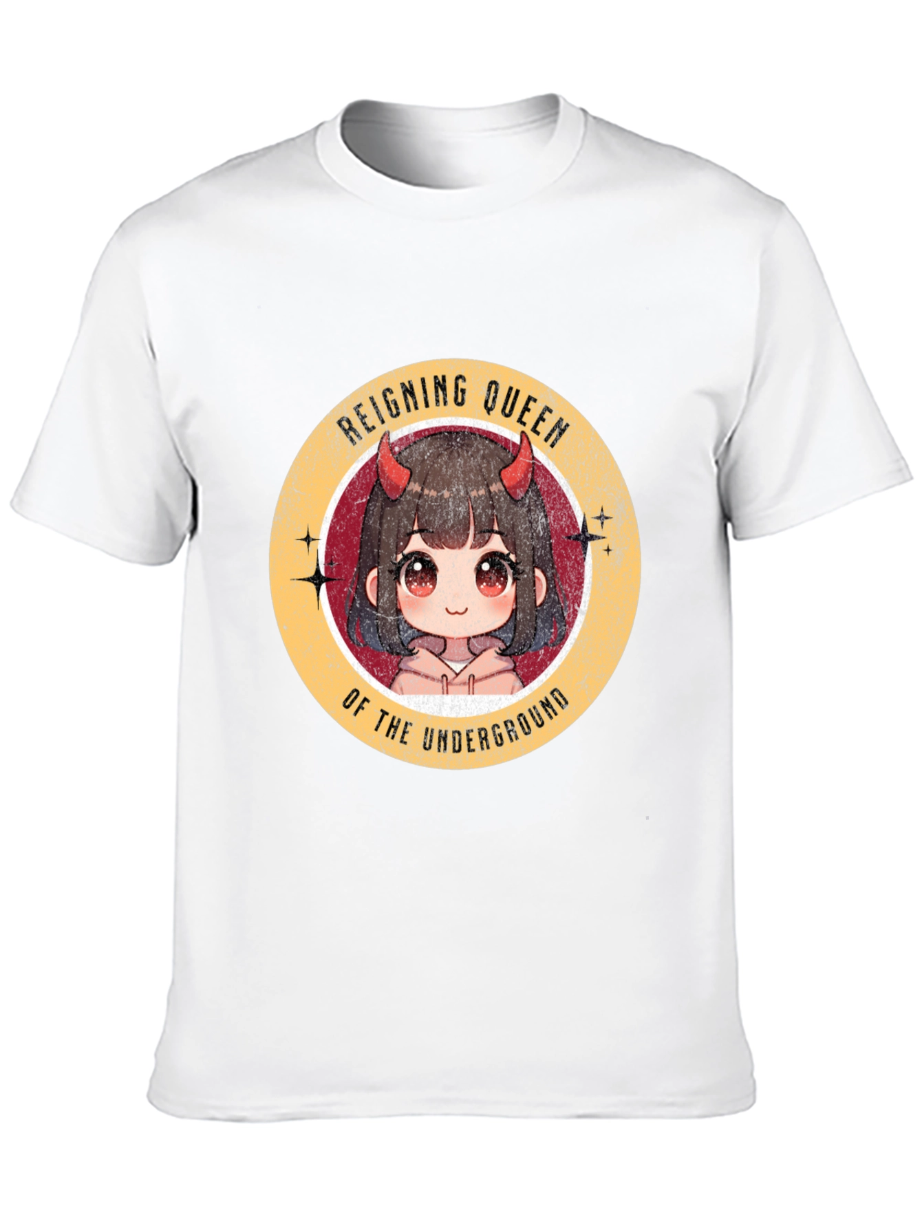 Black Reigning Queen Underground Anime T-Shirt view 10