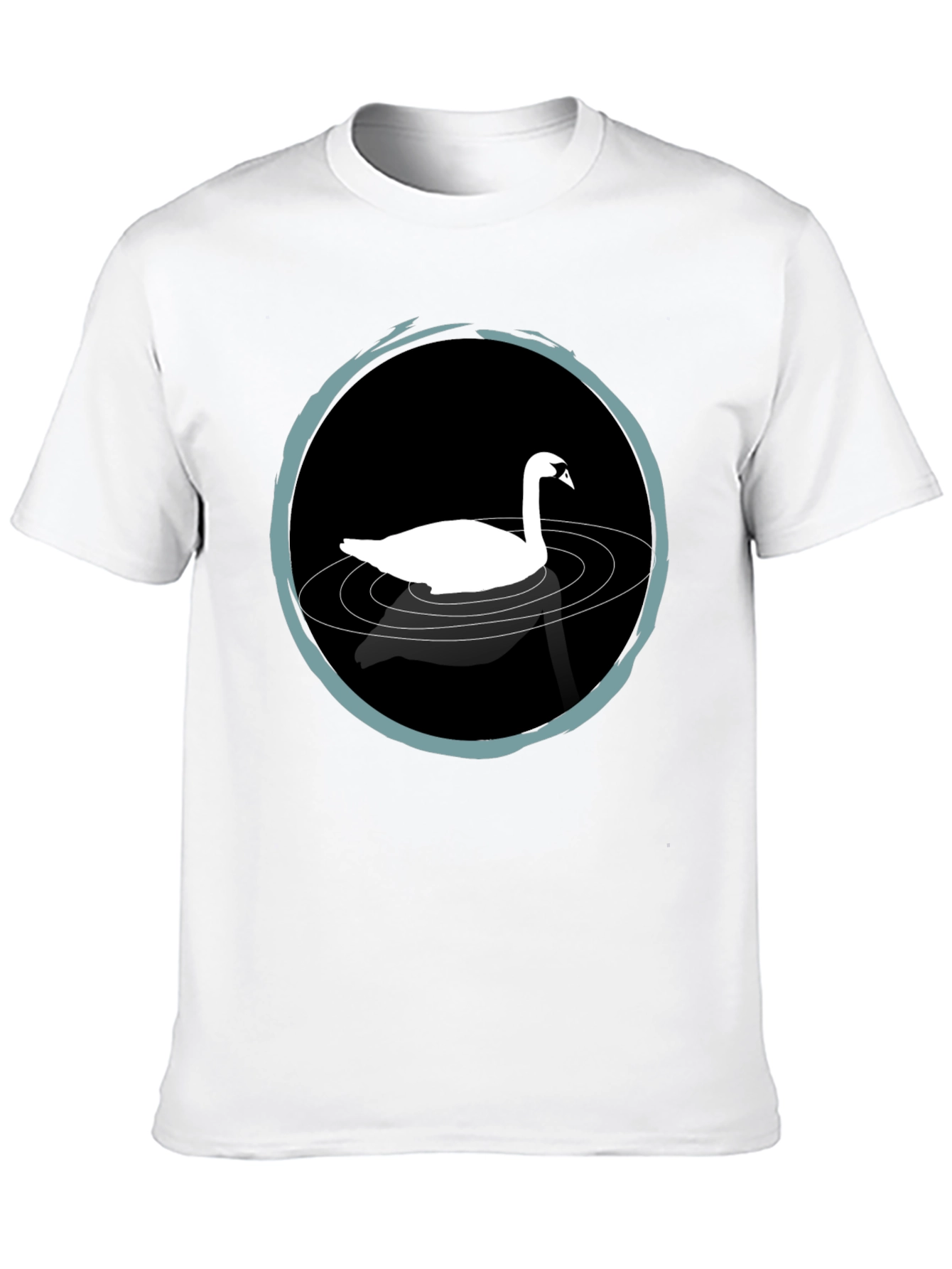 Swan Lake T-Shirt - Elegant Black Tee - 10