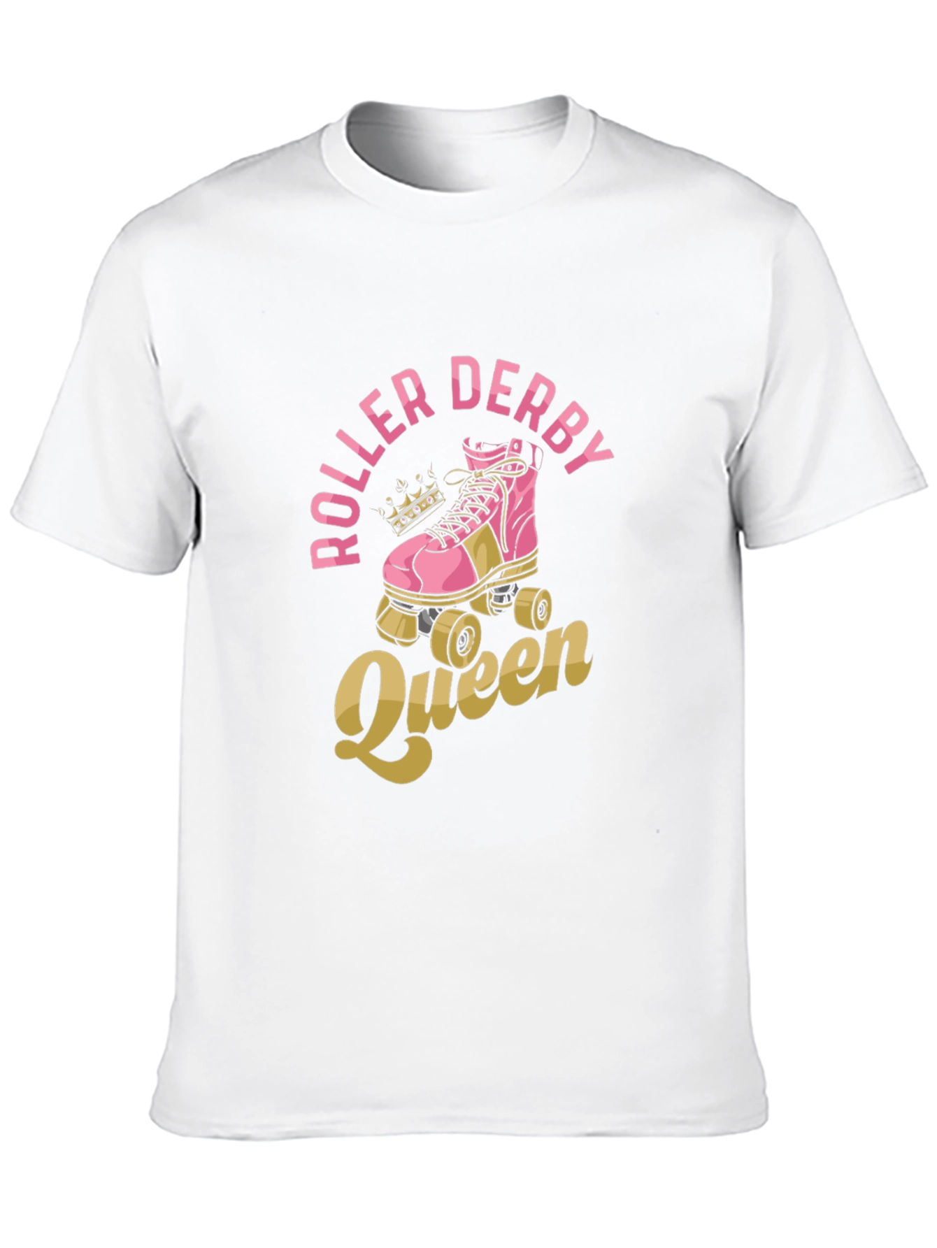 Black Roller Derby Queen T-Shirt - Graphic Print Tee view 10