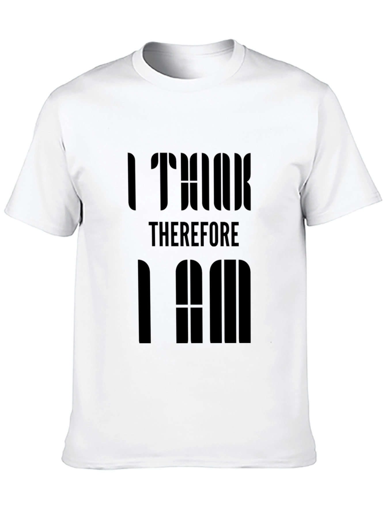 Black I Think Therefore I Am Graphic T-Shirt - Black view 10