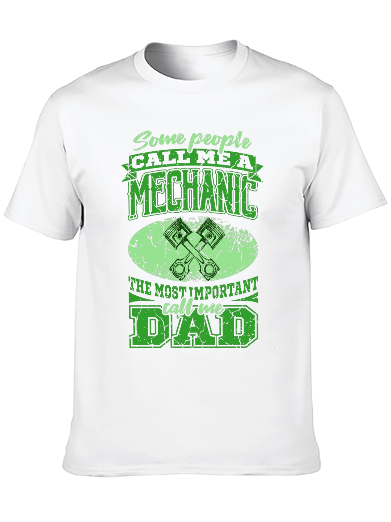 Black Mechanic Dad T-Shirt - Some People Call Me A Mechanic view 10