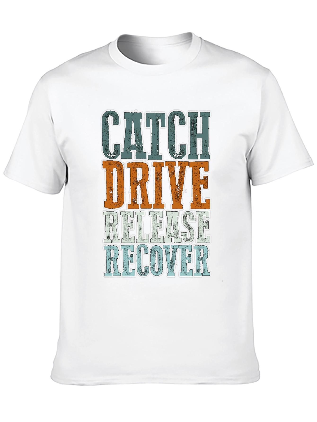 Black Catch Drive Release Recover Graphic Tee view 10