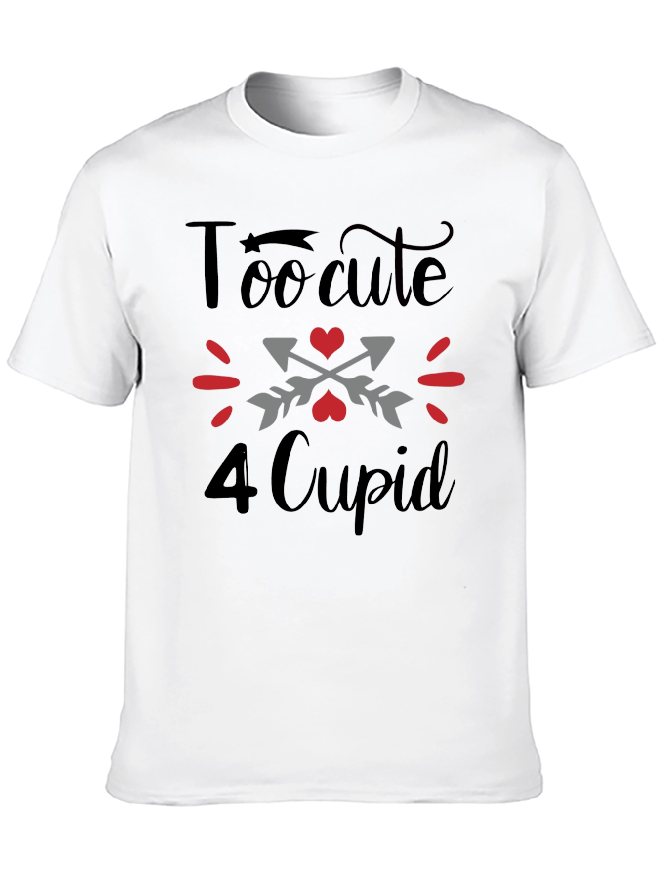Black Too Cute 4 Cupid Black T-Shirt view 10