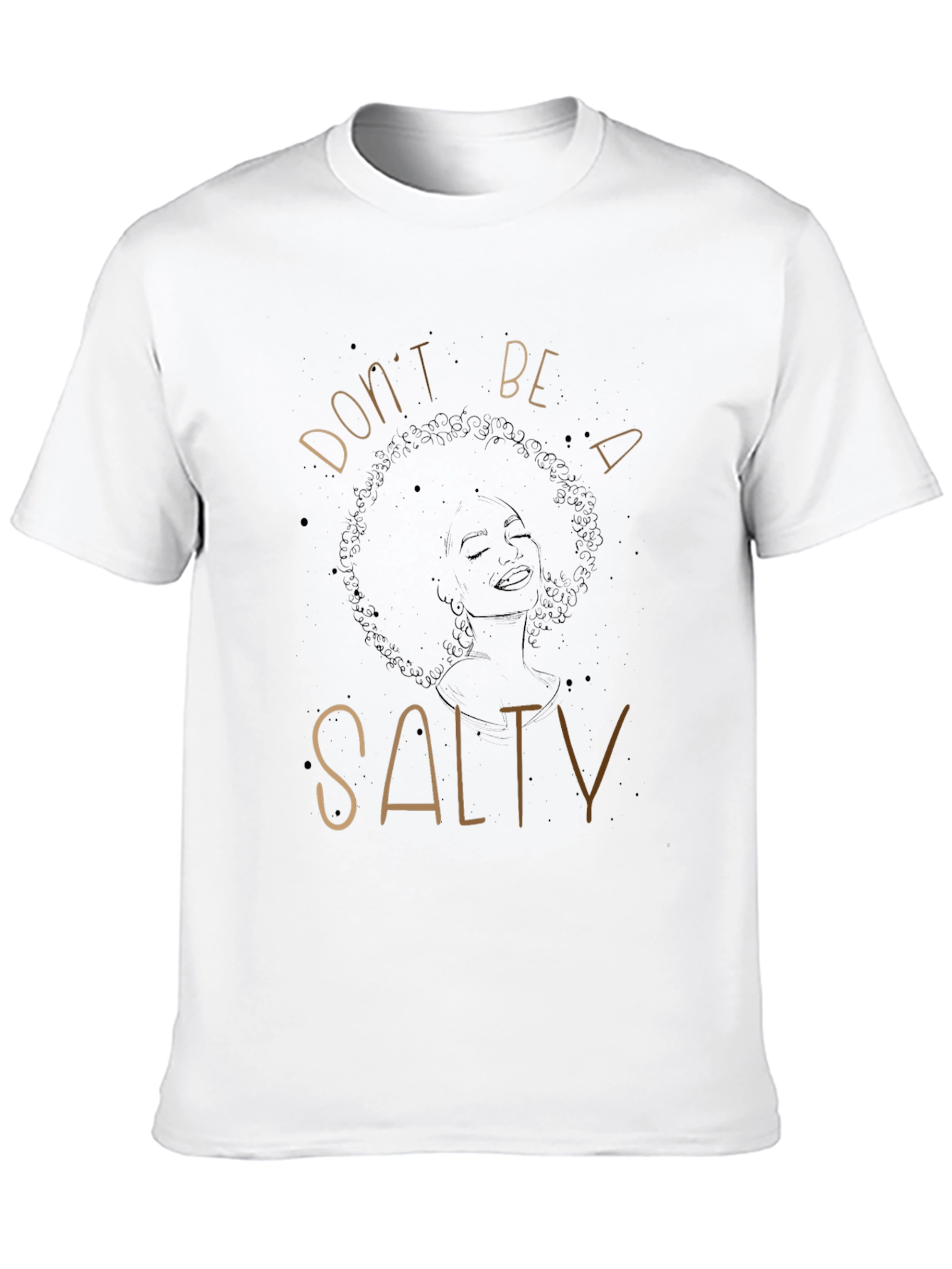 Black Don't Be Salty Graphic Tee - Unisex view 10