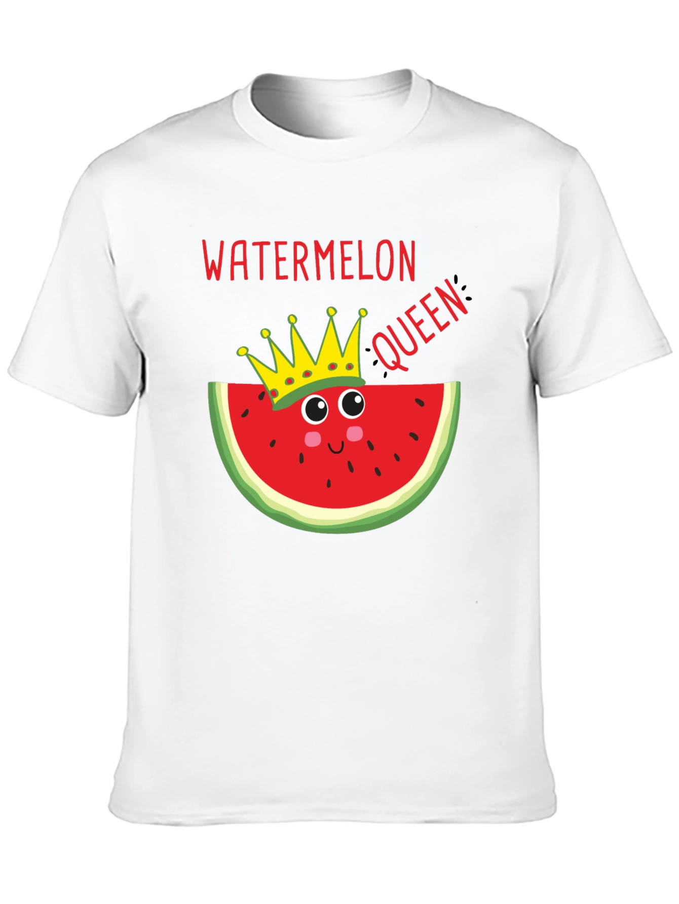 Black Watermelon Queen T-Shirt - Funny Summer Tee view 10