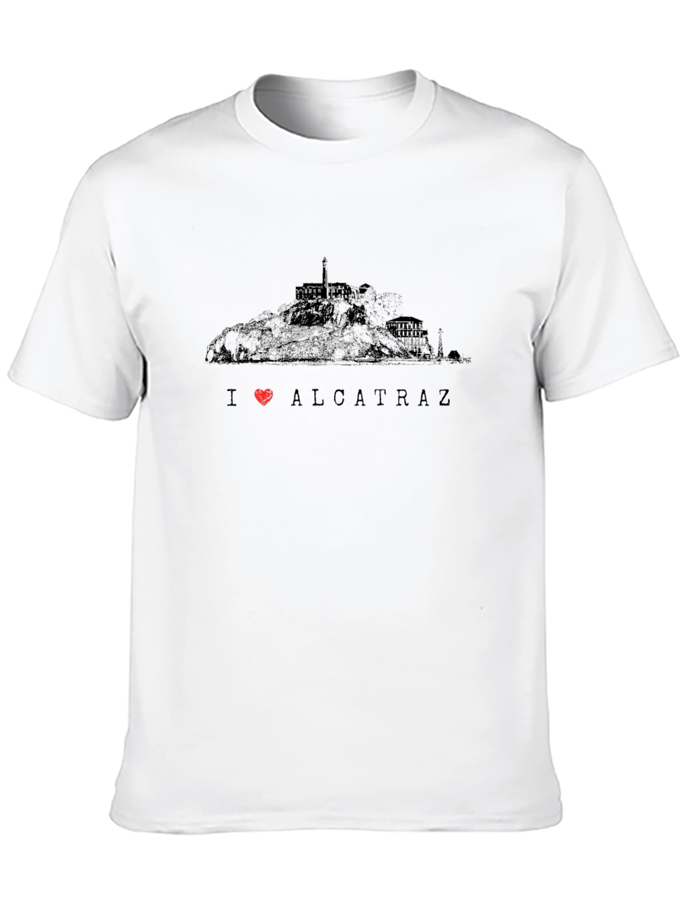Black I Love Alcatraz Black T-Shirt view 10