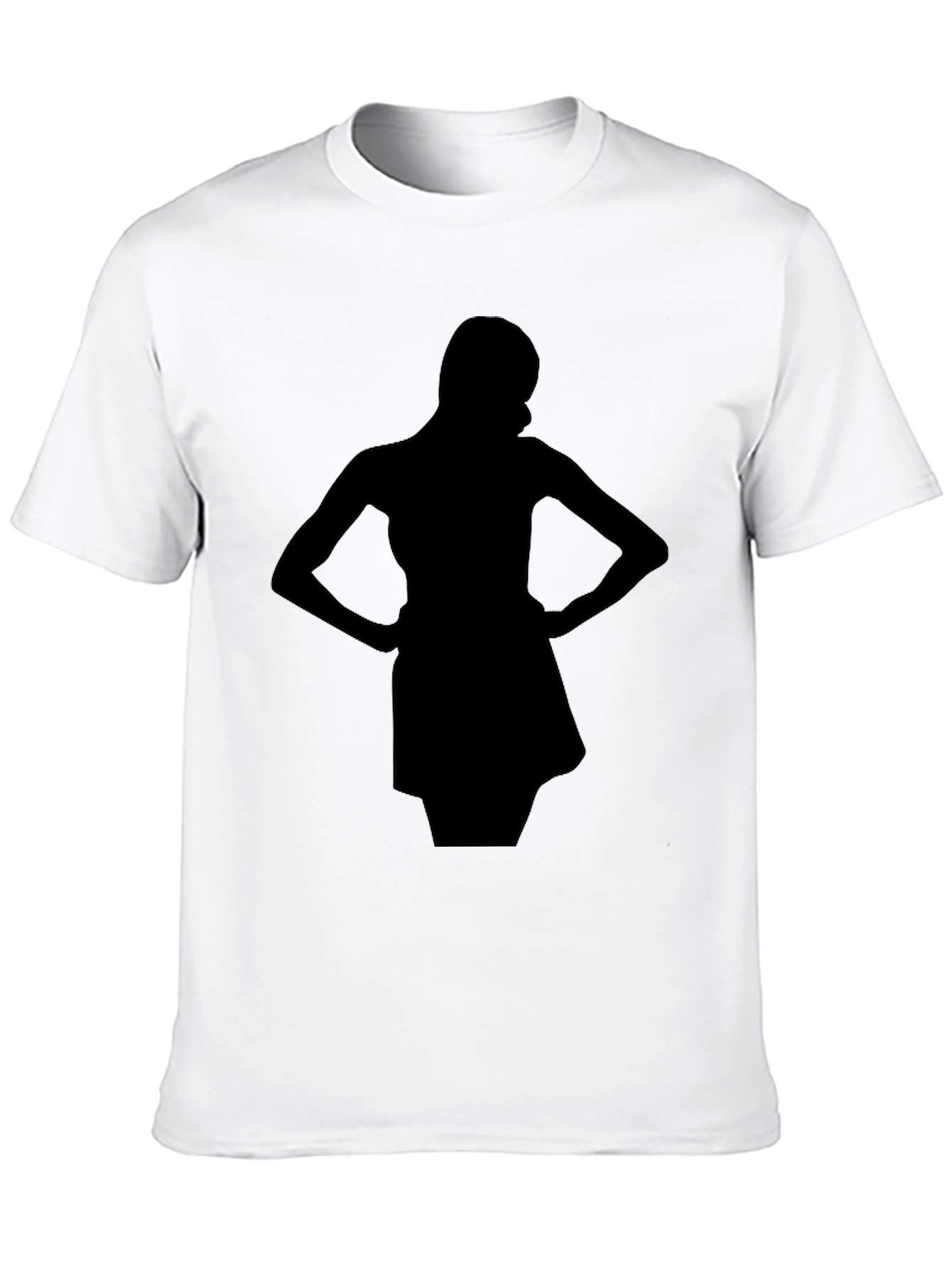 Silhouette Woman's Tee - Sleek Black T-Shirt - 10