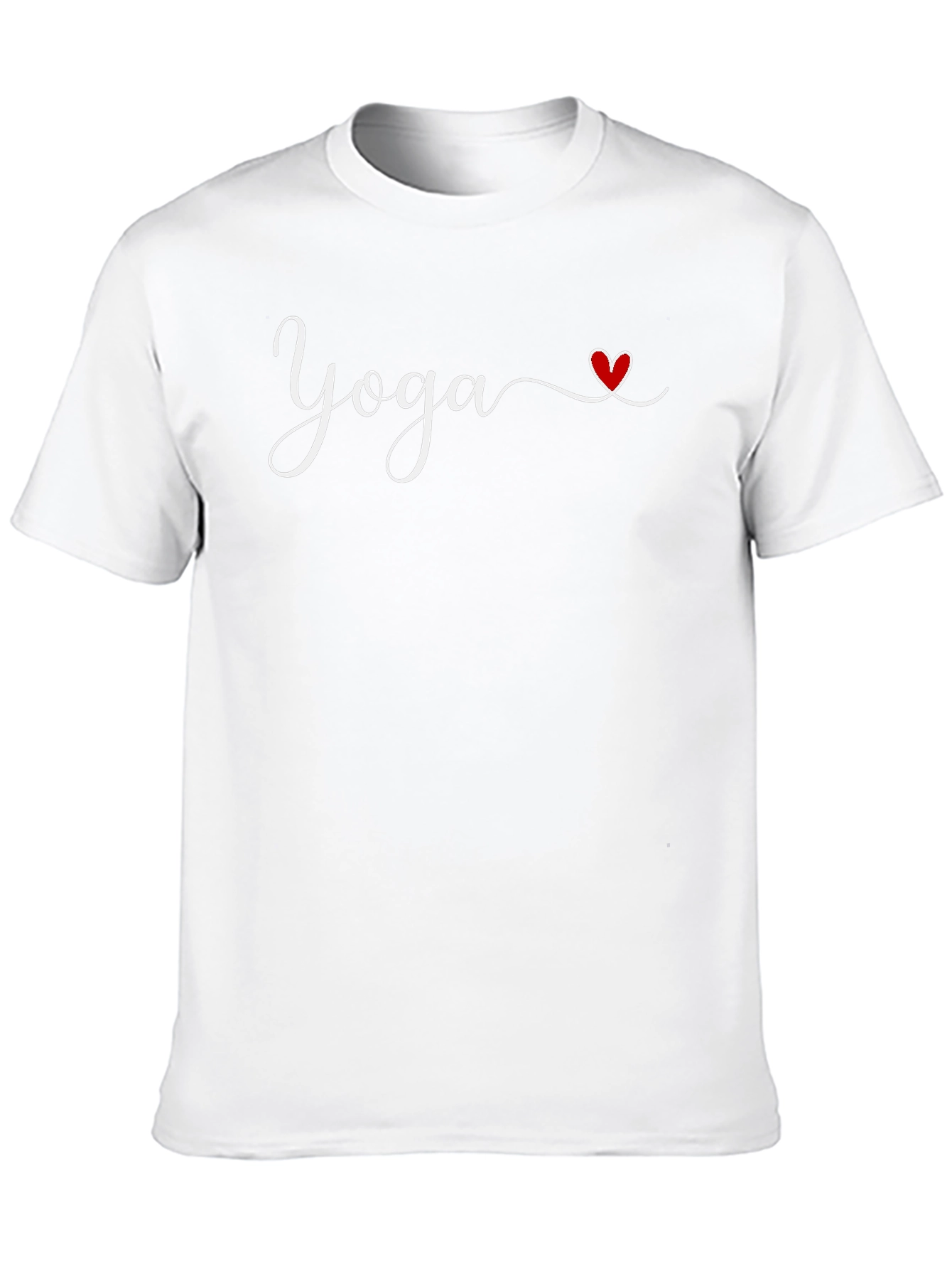 Black Yoga Heart T-Shirt - Soft Cotton Blend Tee view 10