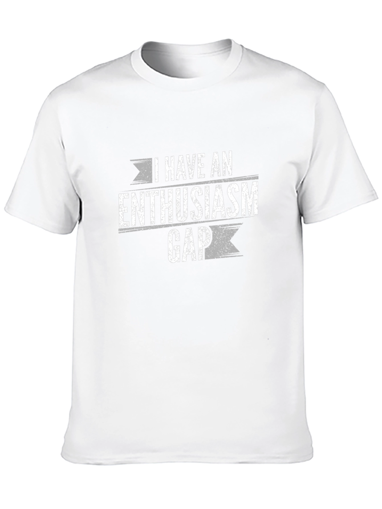 Black Enthusiasm Gap Funny Graphic T-Shirt view 10