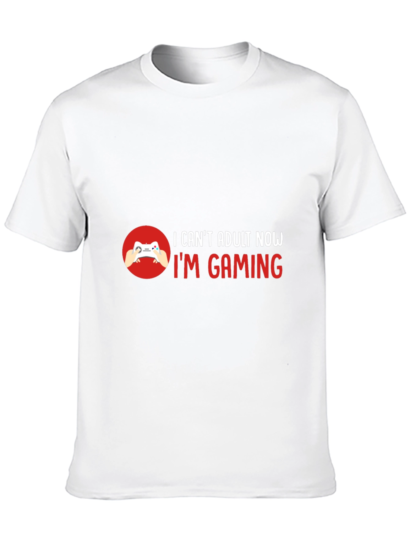 I Can't Adult Now I'm Gaming Black T-Shirt - 10