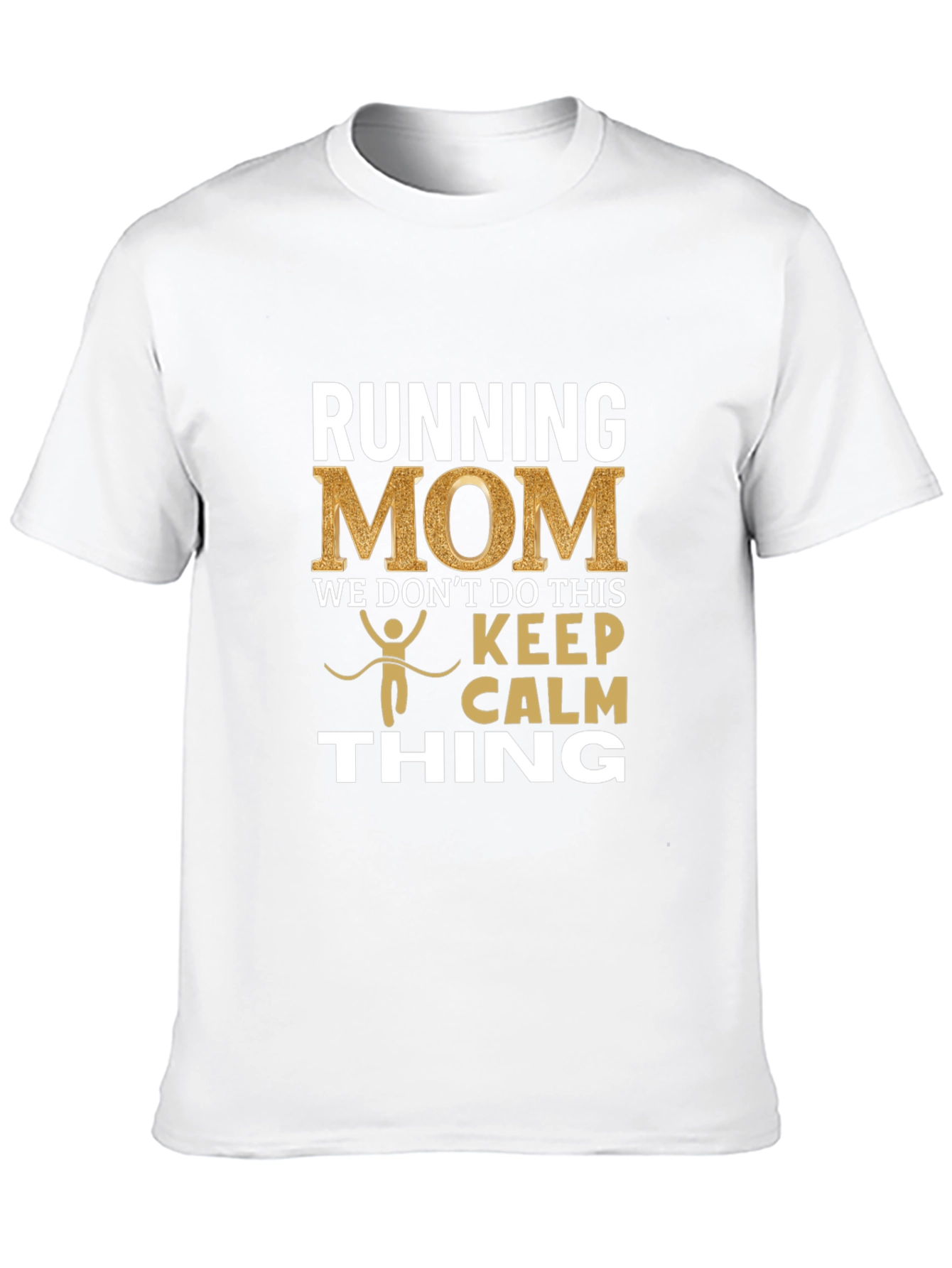 Black Running Mom T-Shirt - Keep Calm Thing view 10