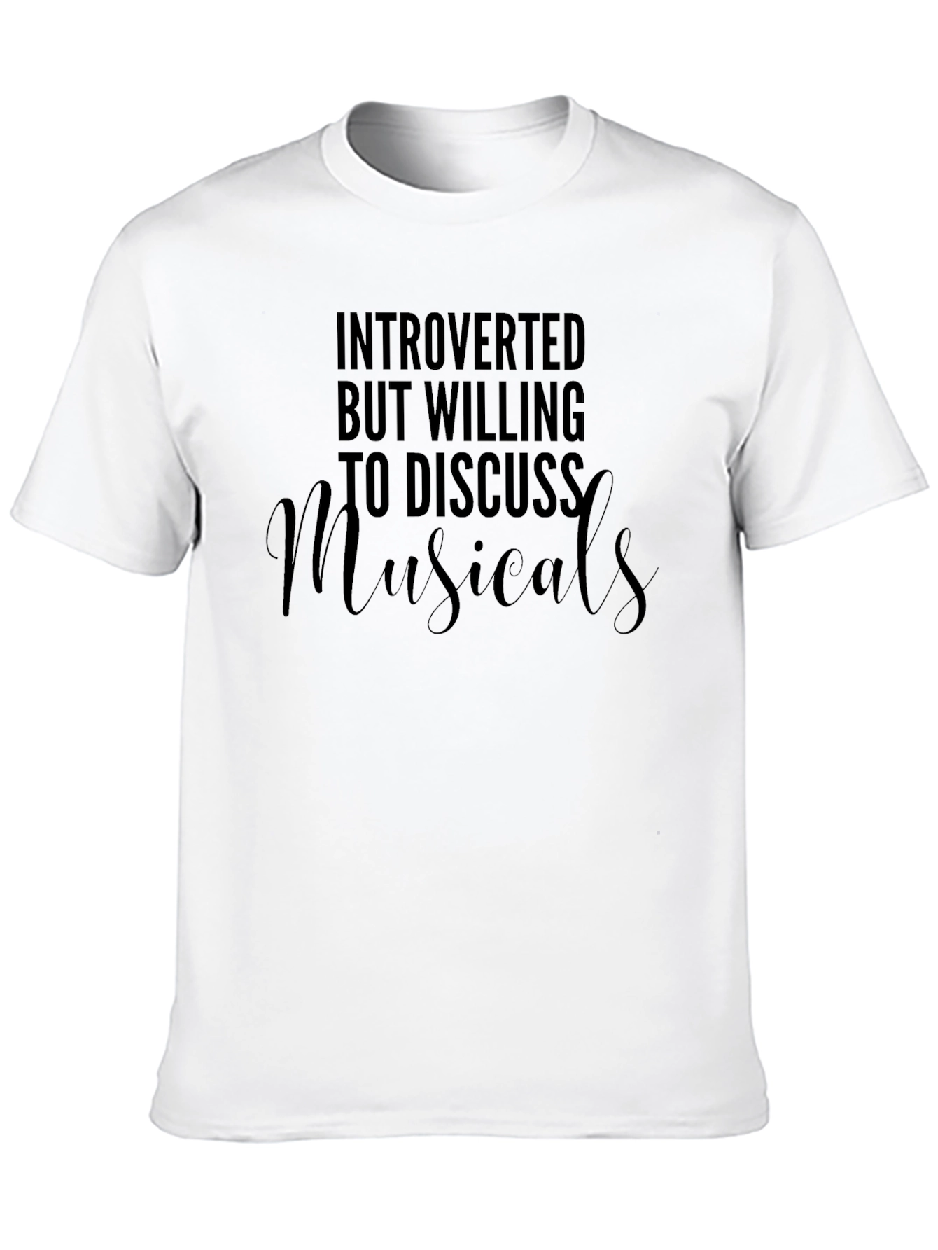 Black Introverted Musical Lover T-Shirt view 10