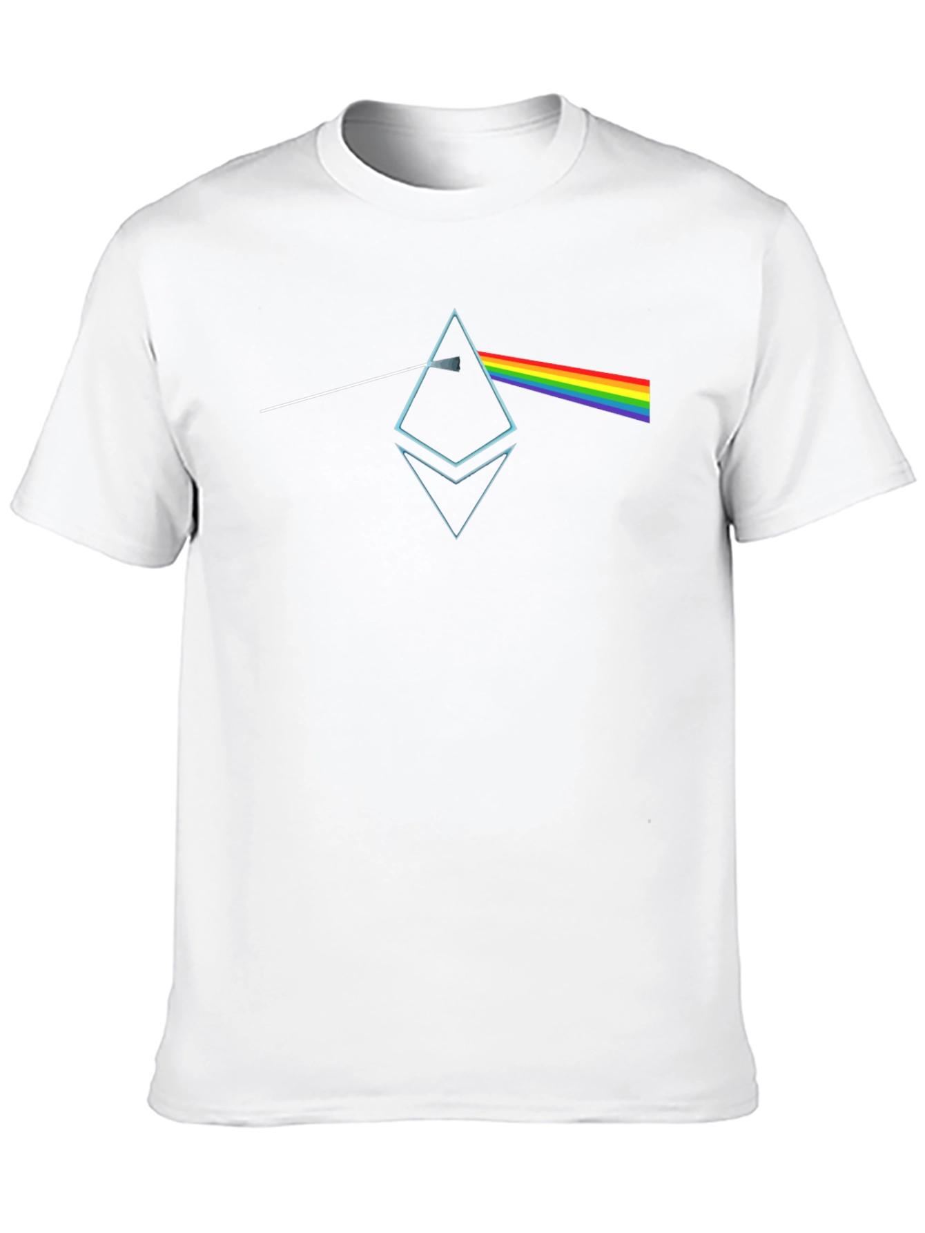 Black Prism Crypto Tee - Unique Dark Side Inspired Design view 10
