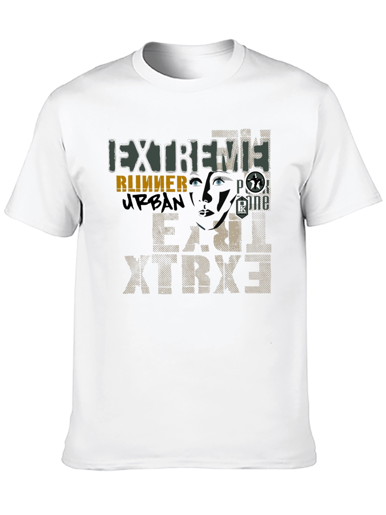 Black Extreme Runner Urban Graphic Print T-Shirt view 10