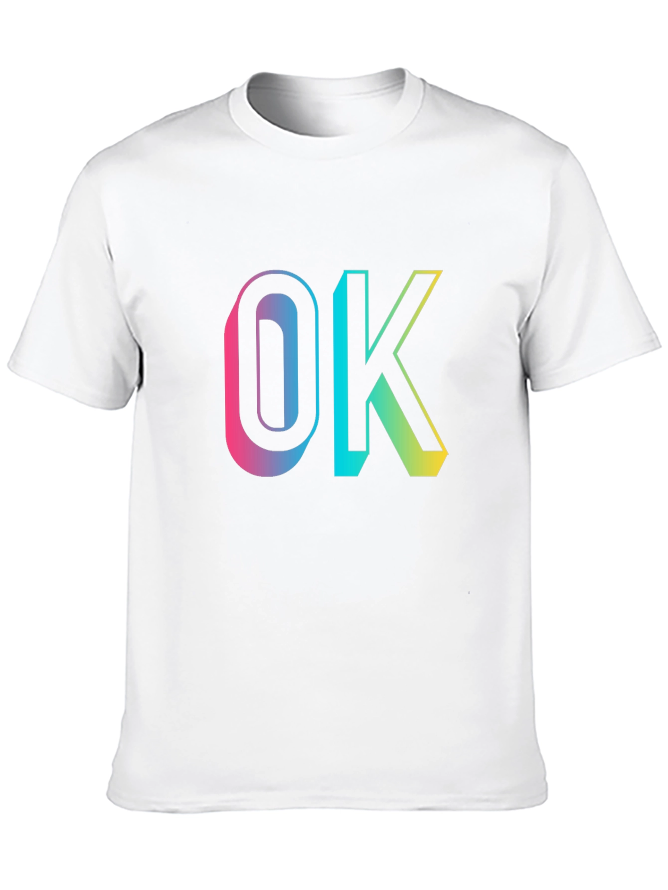 Black OK Gradient Graphic Tee - Casual Comfort view 10