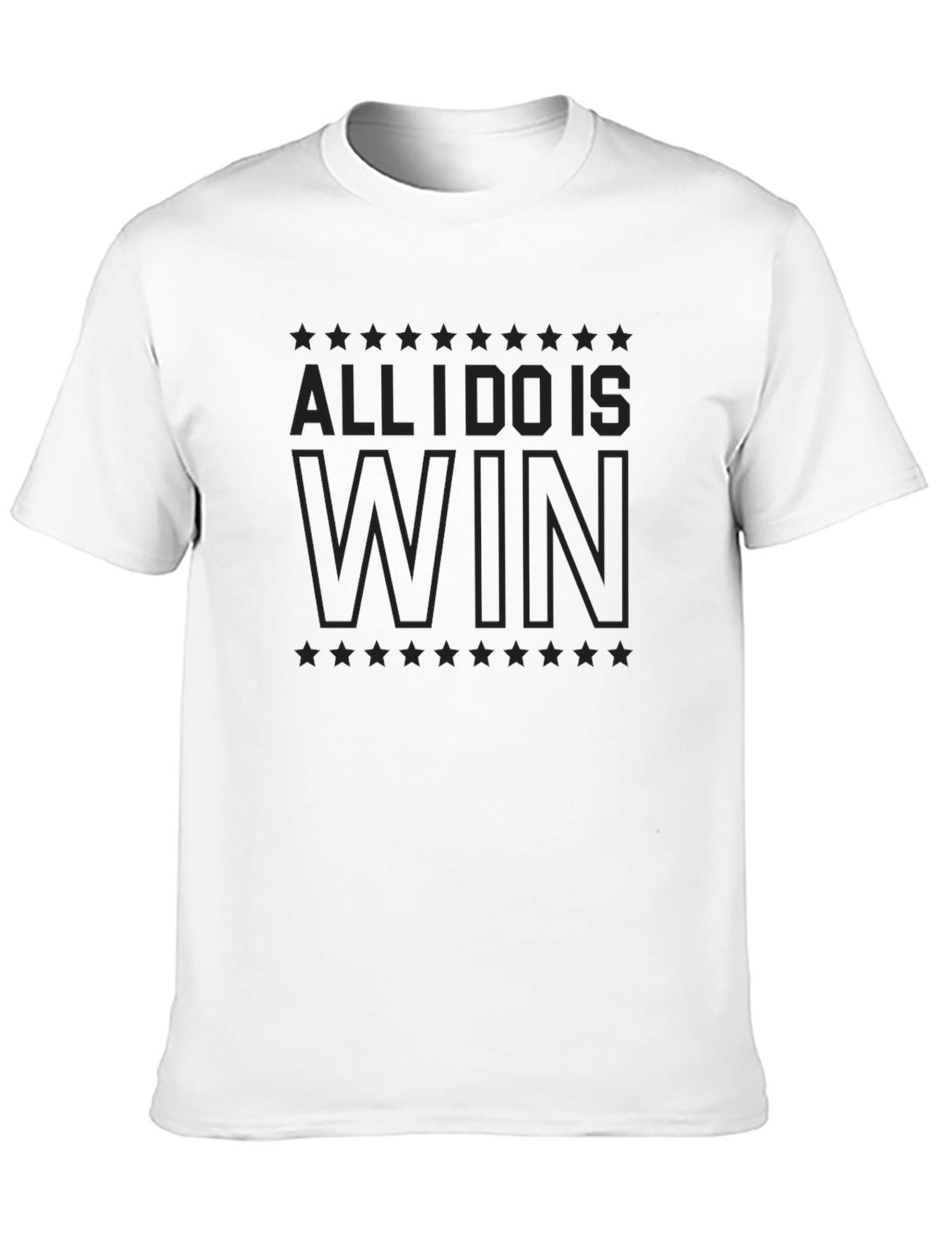 Black All I Do Is Win T-Shirt view 10