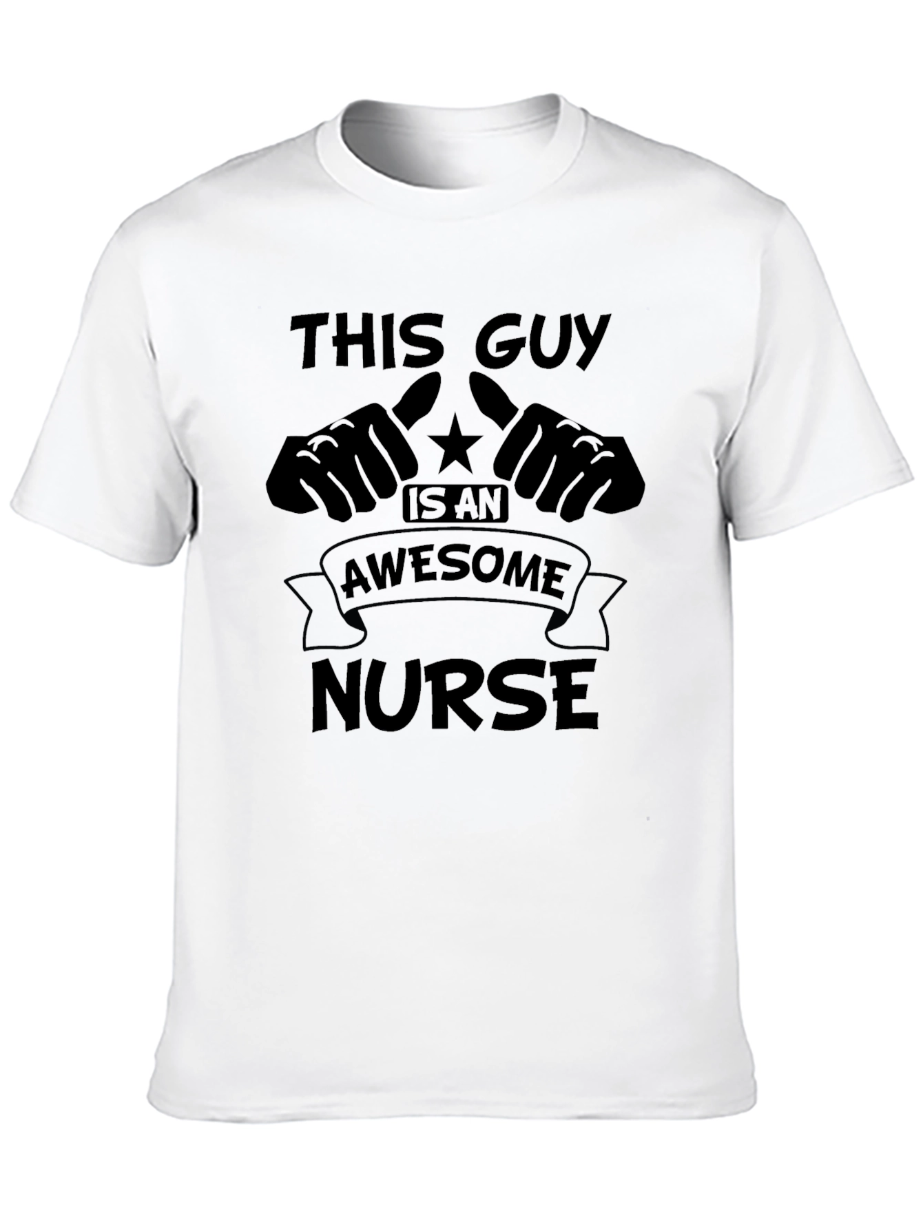 Black Awesome Nurse Graphic T-Shirt view 10