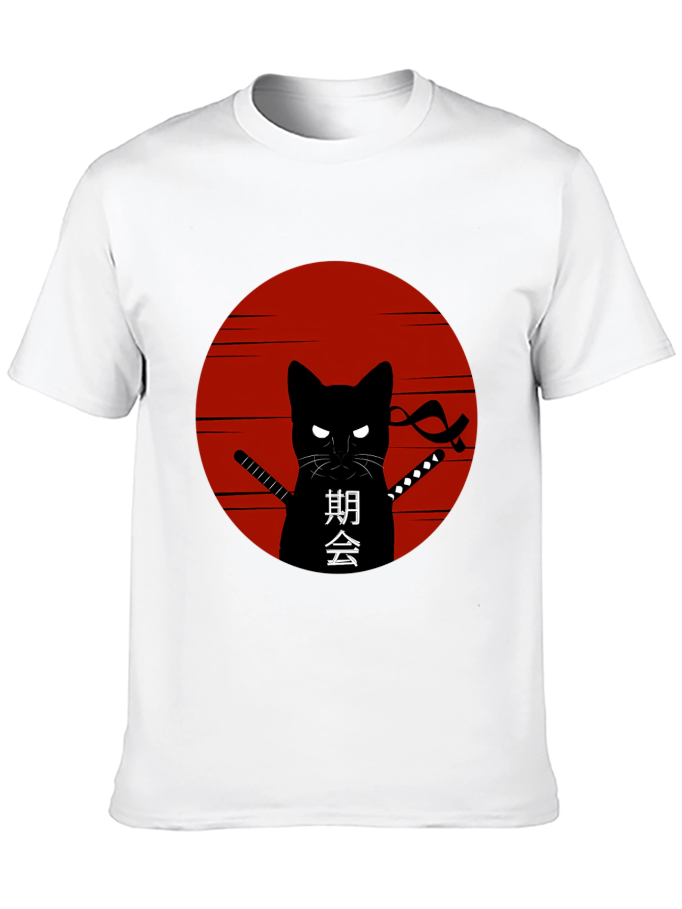 Black Ninja Cat Graphic T-Shirt view 10