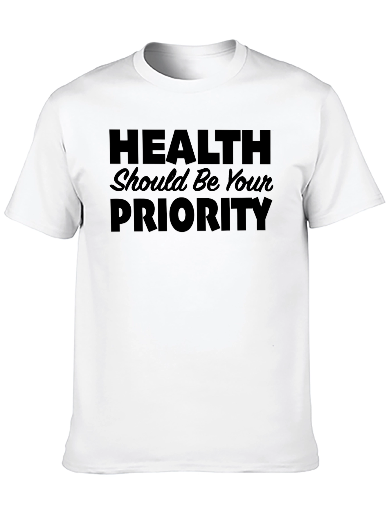 Black Health Priority Graphic T-Shirt view 10