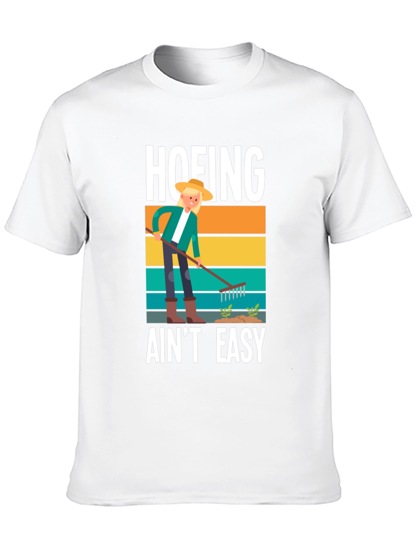 Hoefing Aint Easy T-Shirt Gardening Farmer - 10
