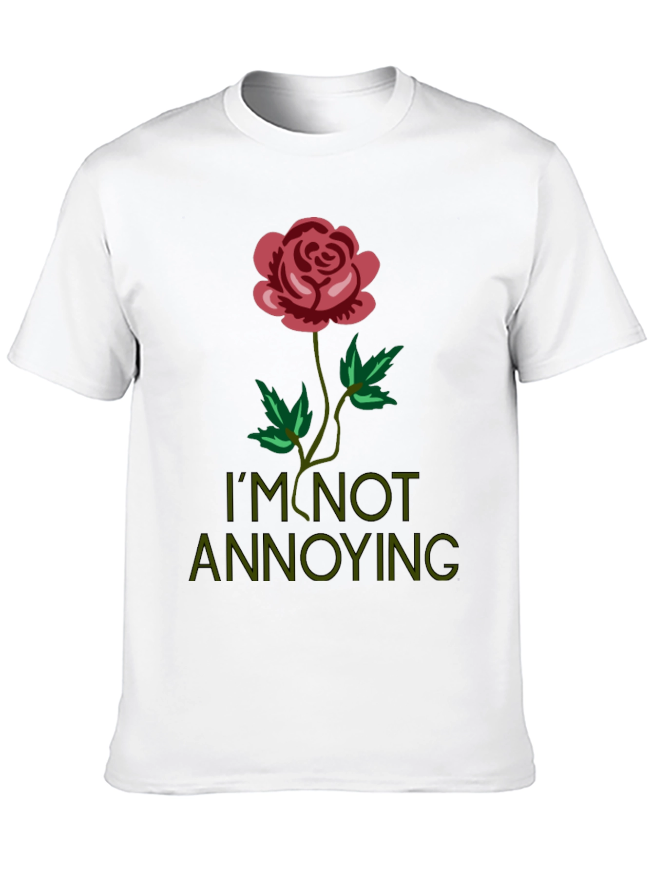 Black Rose Graphic Tee - I'm Not Annoying T-Shirt view 10