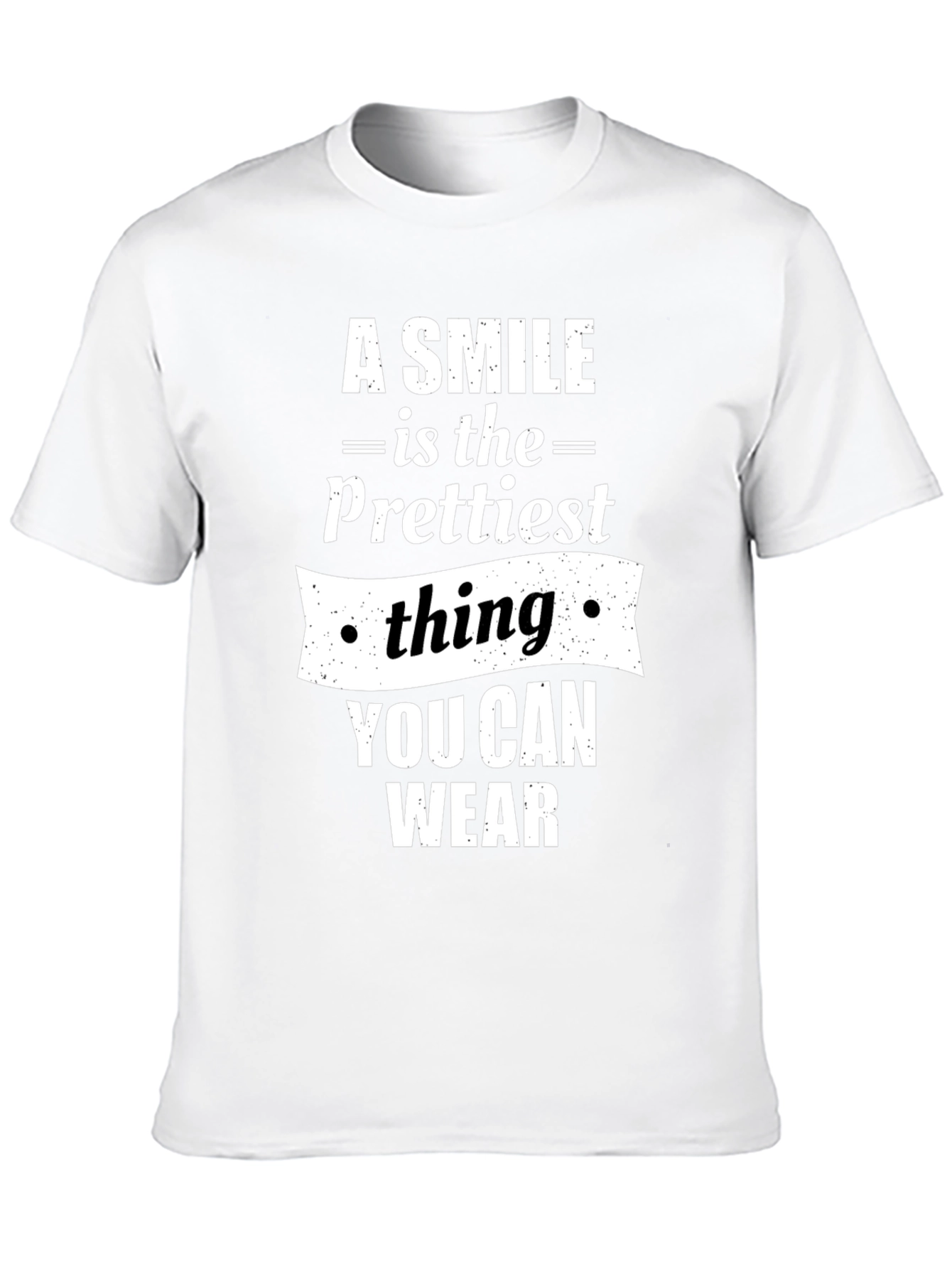 Black Smile Prettiest Thing T-Shirt - Black Graphic Tee view 10